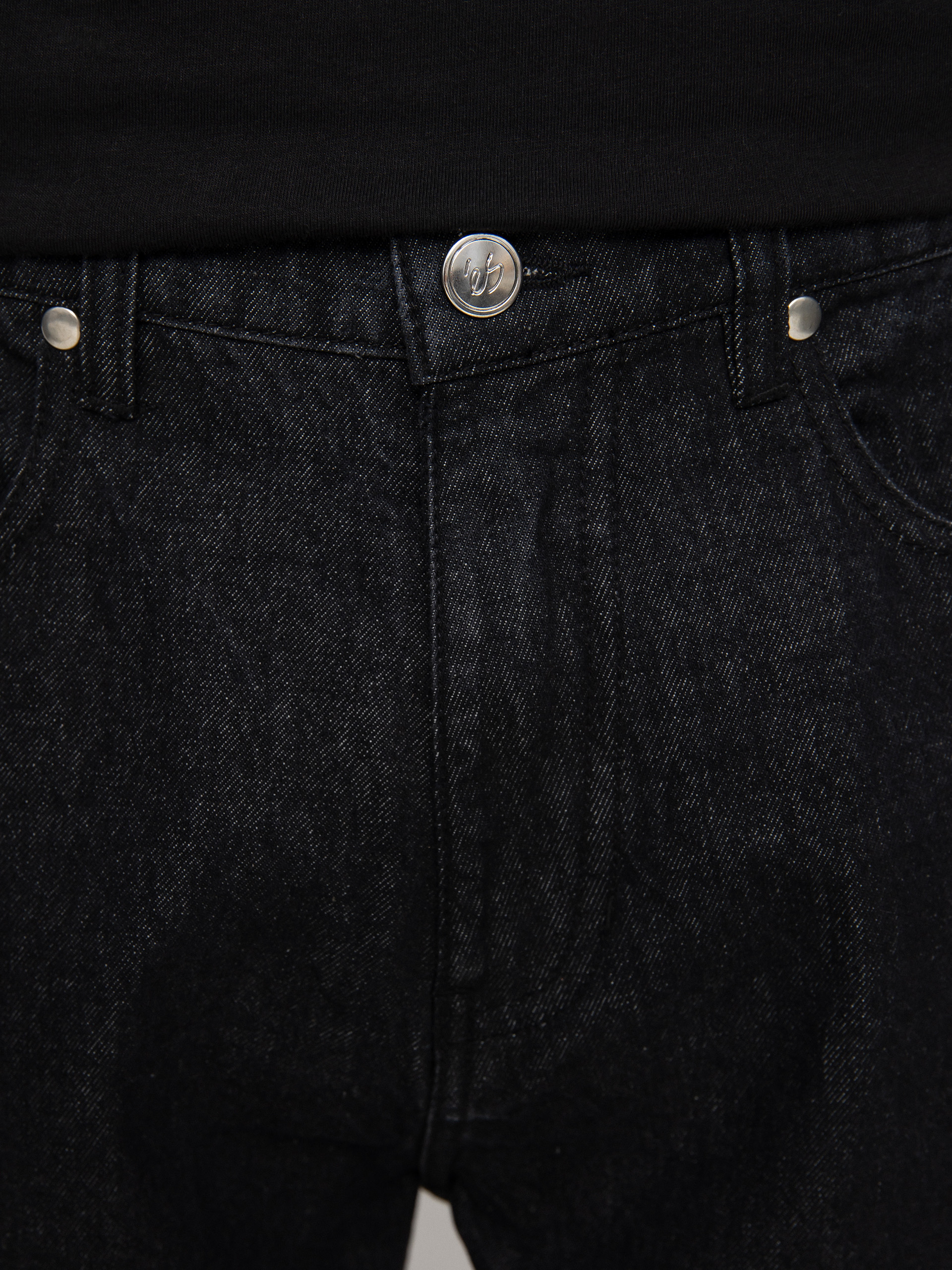 Nohavice eS Baggy Denim (black wash)