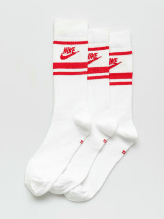 Ponožky Nike SB Sportswear Everyday Essential (white/university red/university red)