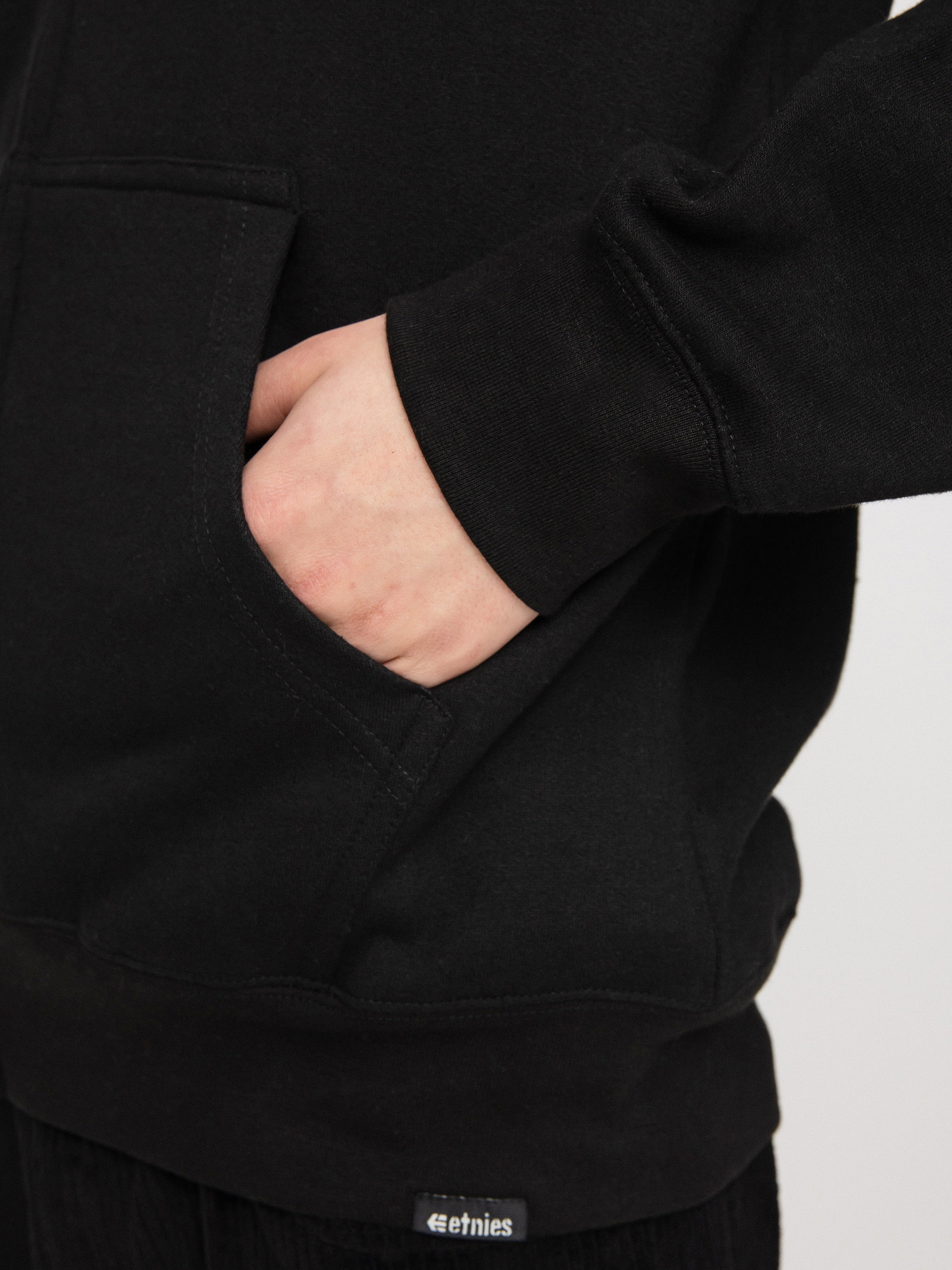 Mikina s kapucňou Etnies Since 1986 Zip (black/white)