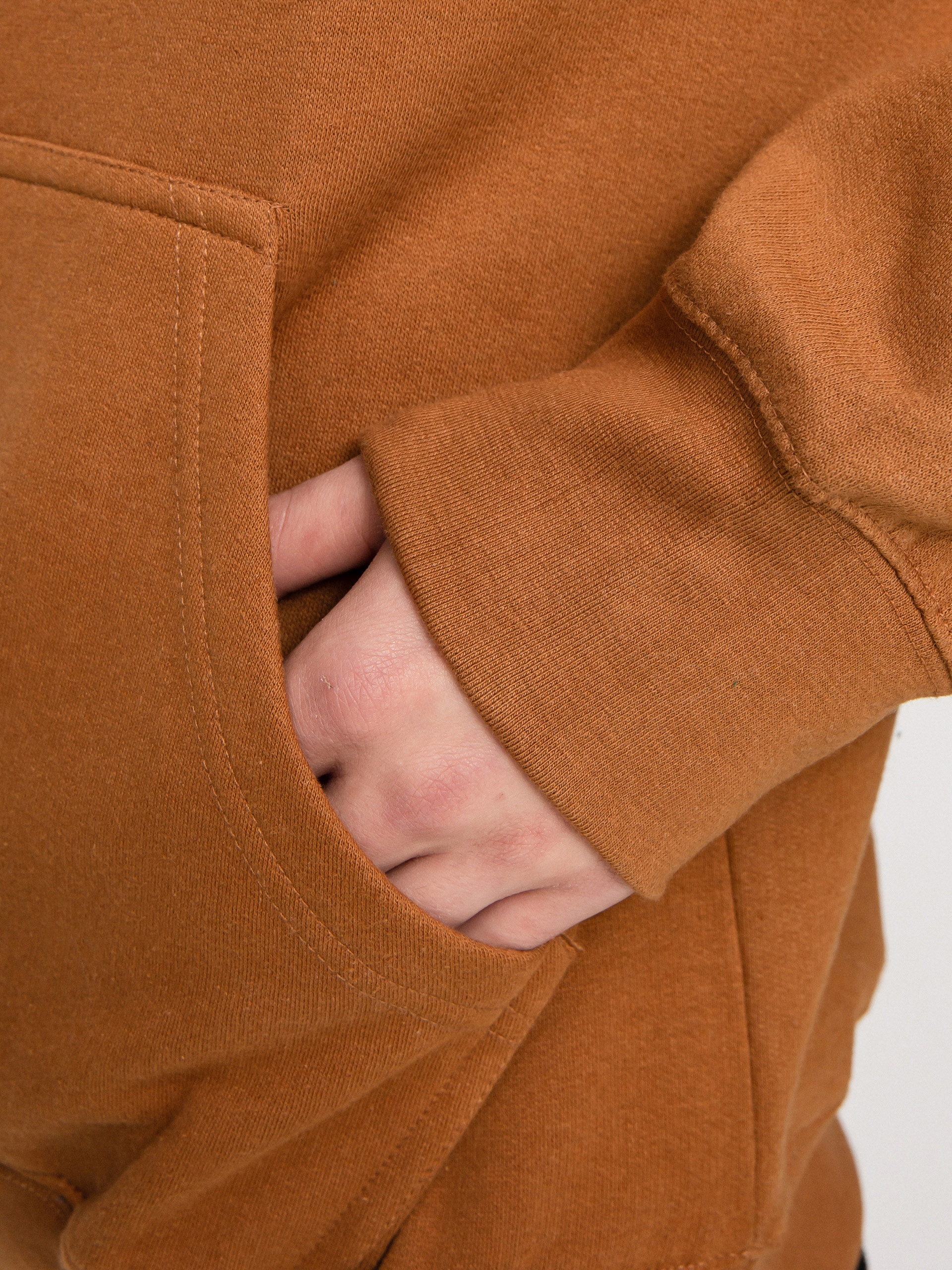 Mikina s kapucňou eS Main Block HD (brown)