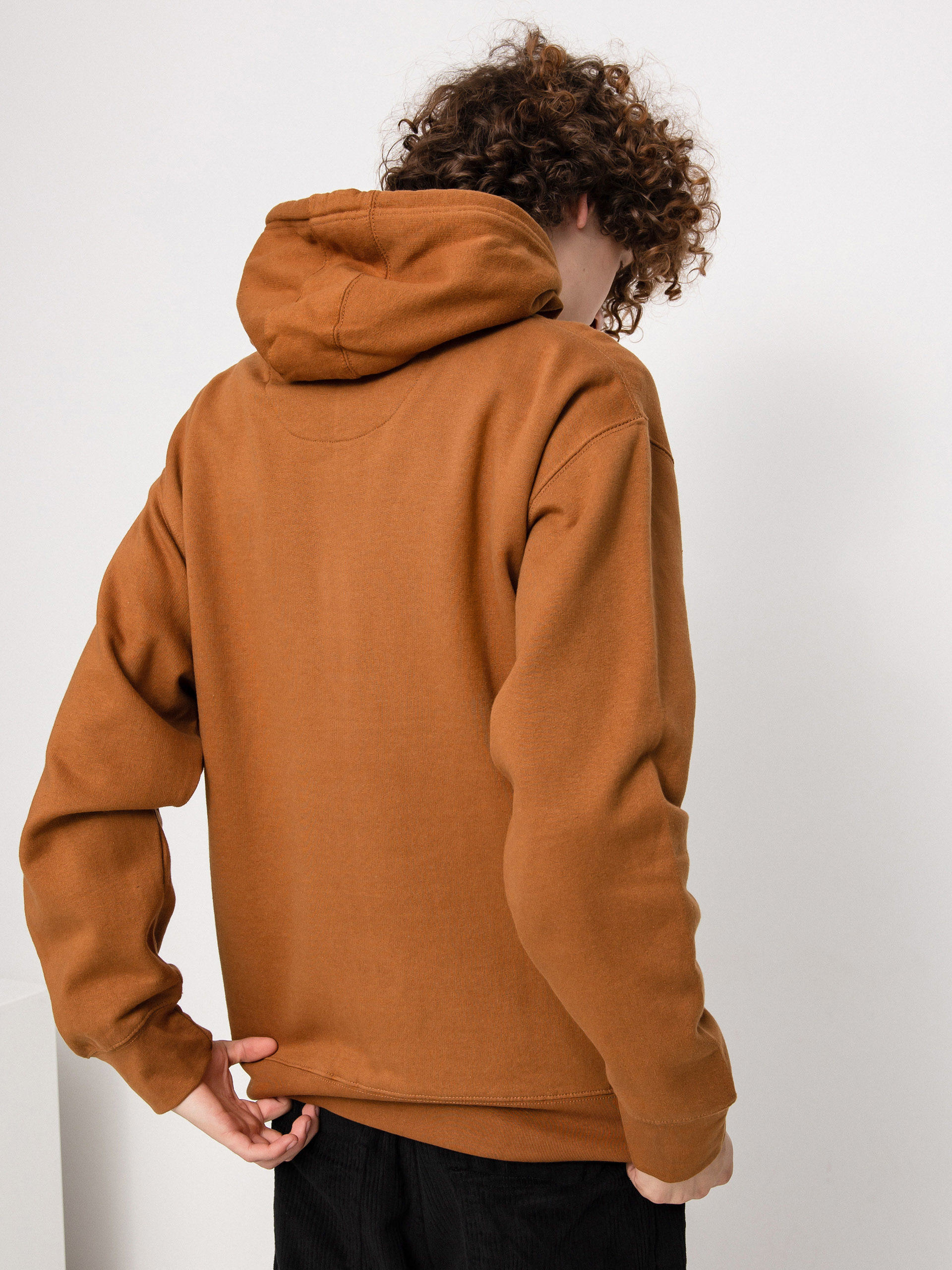 Mikina s kapucňou eS Main Block HD (brown)