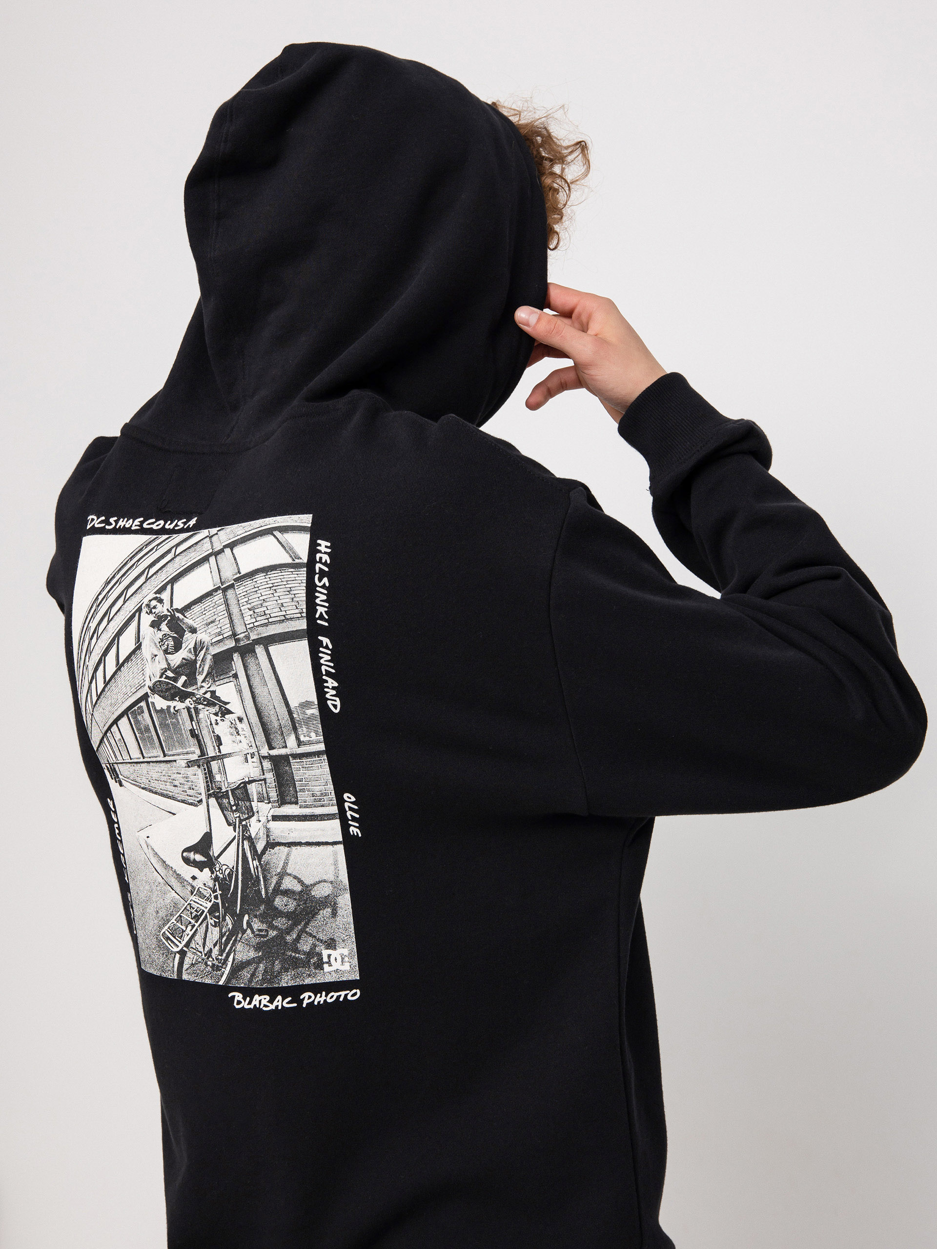 Mikina s kapucňou DC Blabac Wes HD (black)