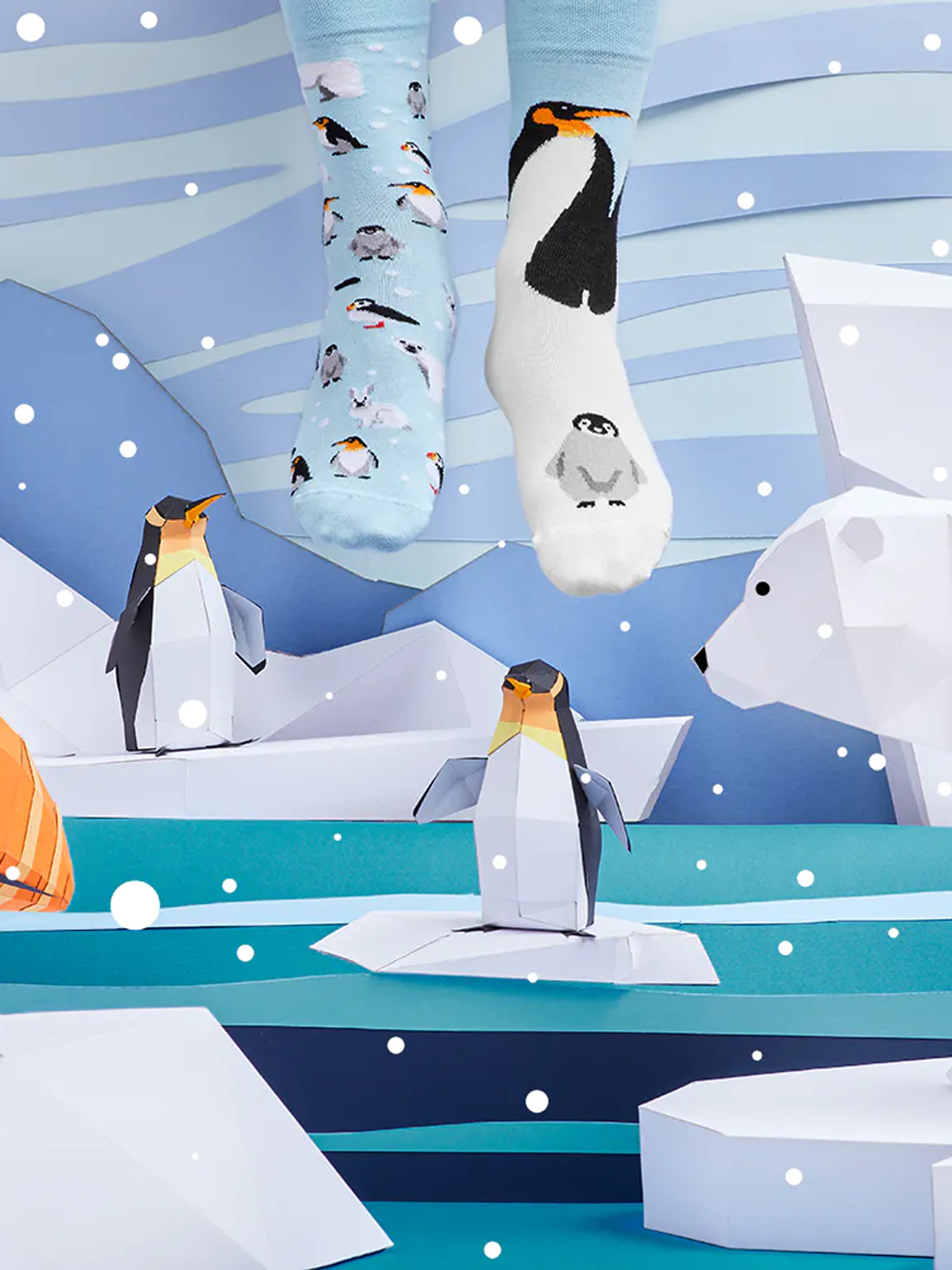 Ponožky Many Mornings Frosty Friends (frosty/blue/white)