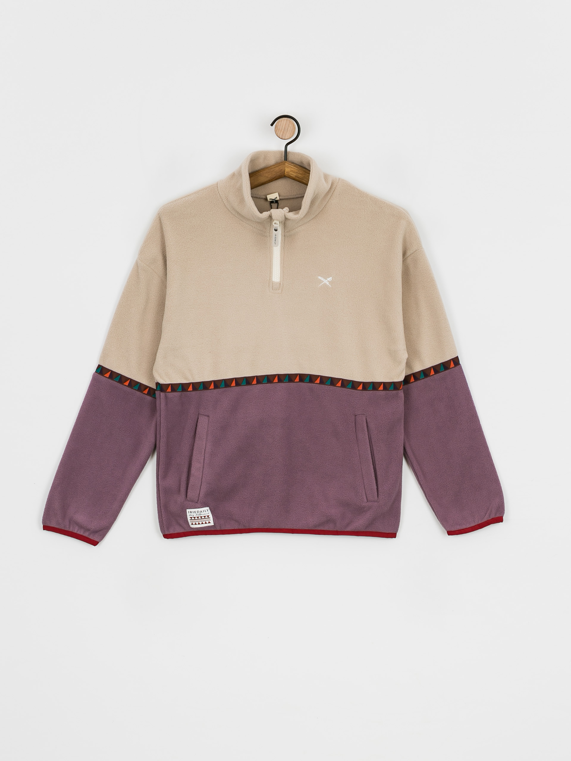 Dámsky Flisová mikina Iriedaily Holina Fleece Troyer (beige)