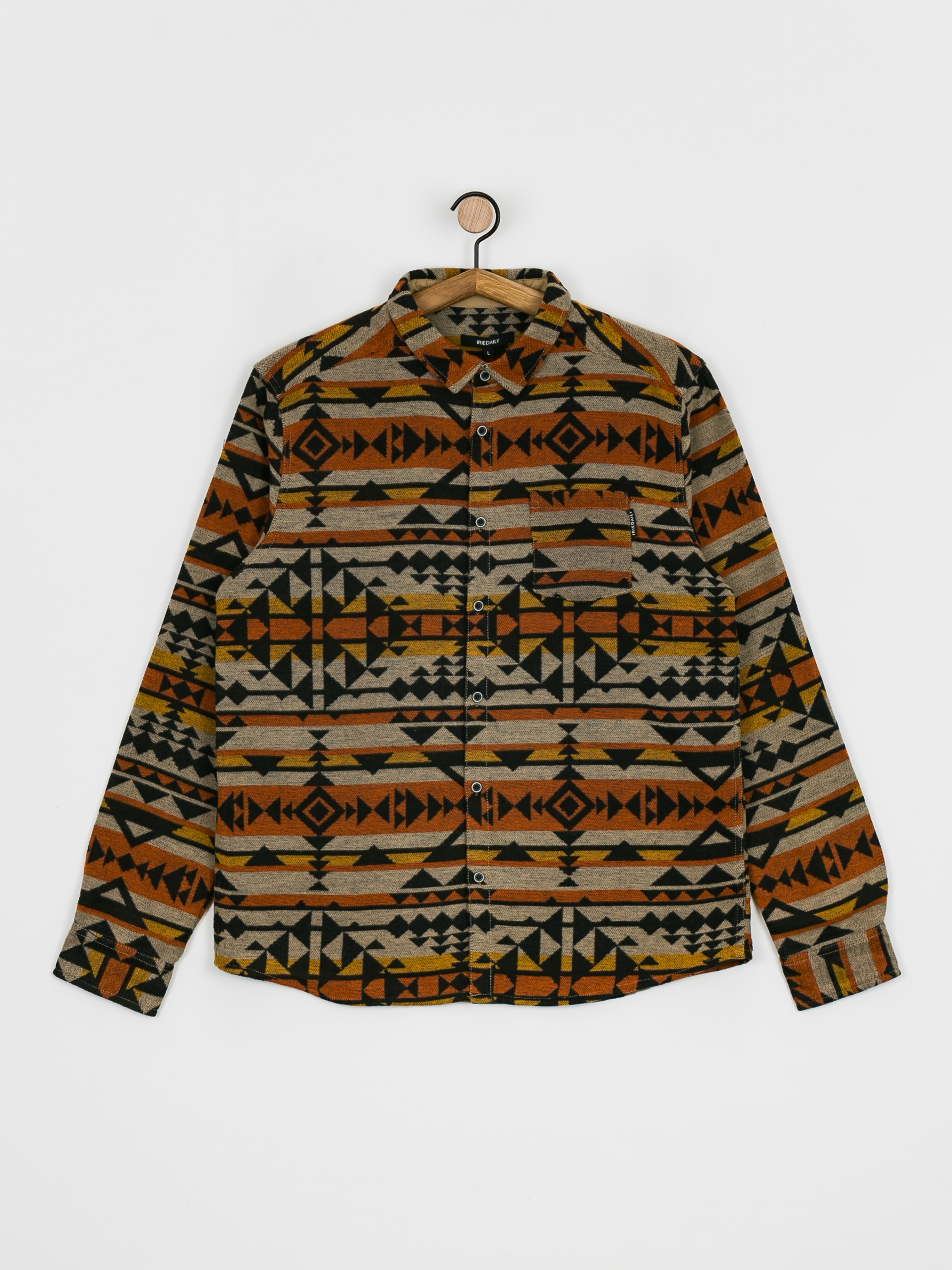 Košeľa Iriedaily Santania (khaki)