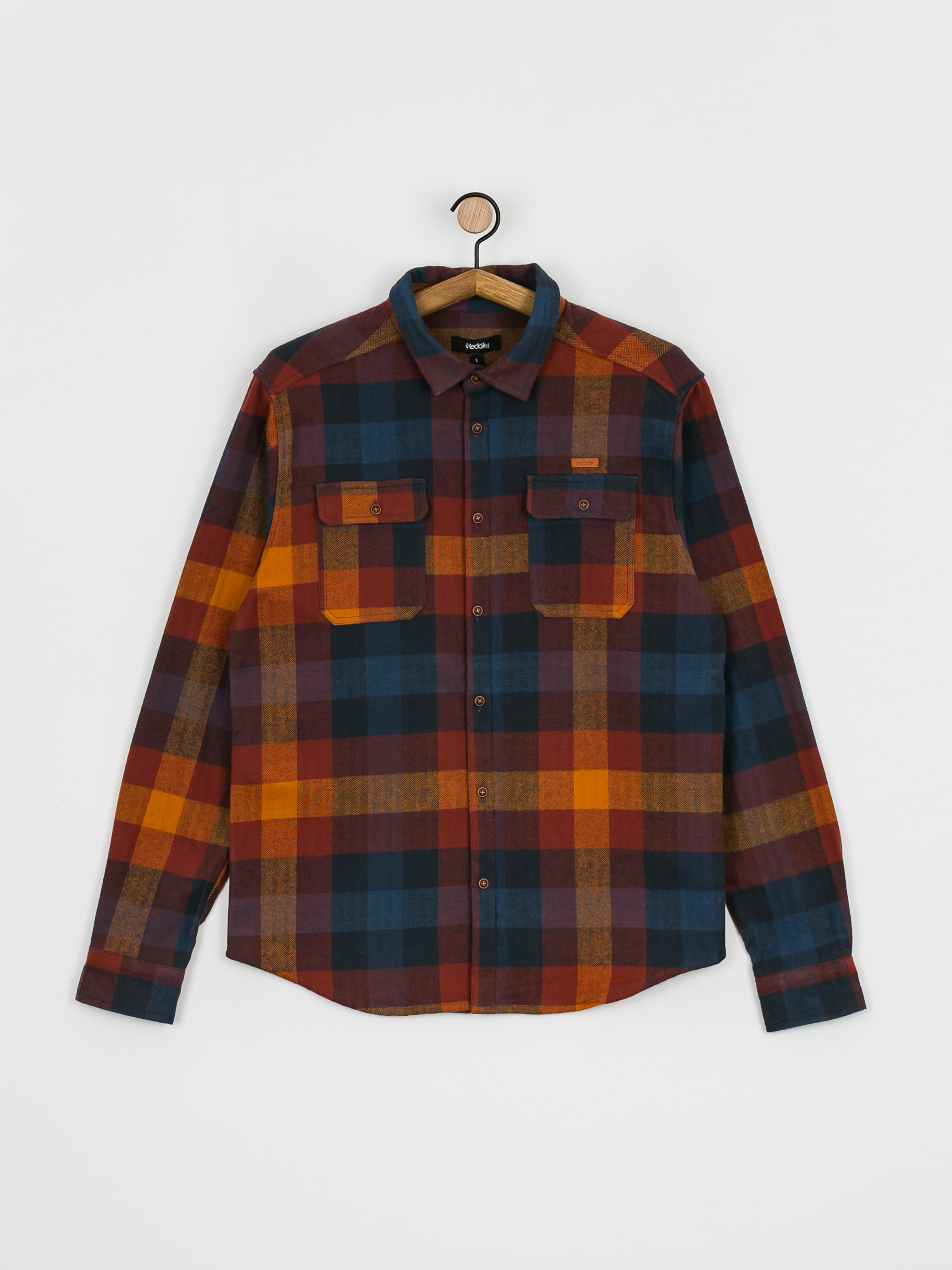 Košeľa Iriedaily Lumber Fella (dark rum)