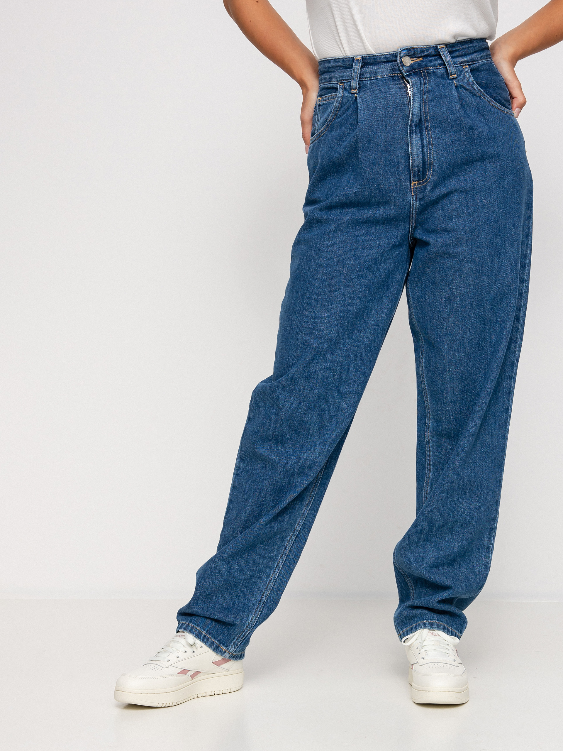 Nohavice Carhartt WIP Stayton Wmn (blue)
