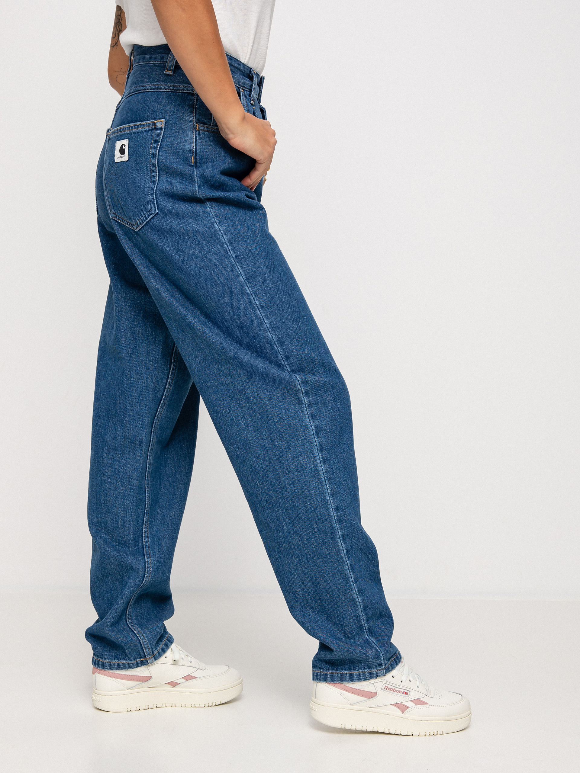 Nohavice Carhartt WIP Stayton Wmn (blue)