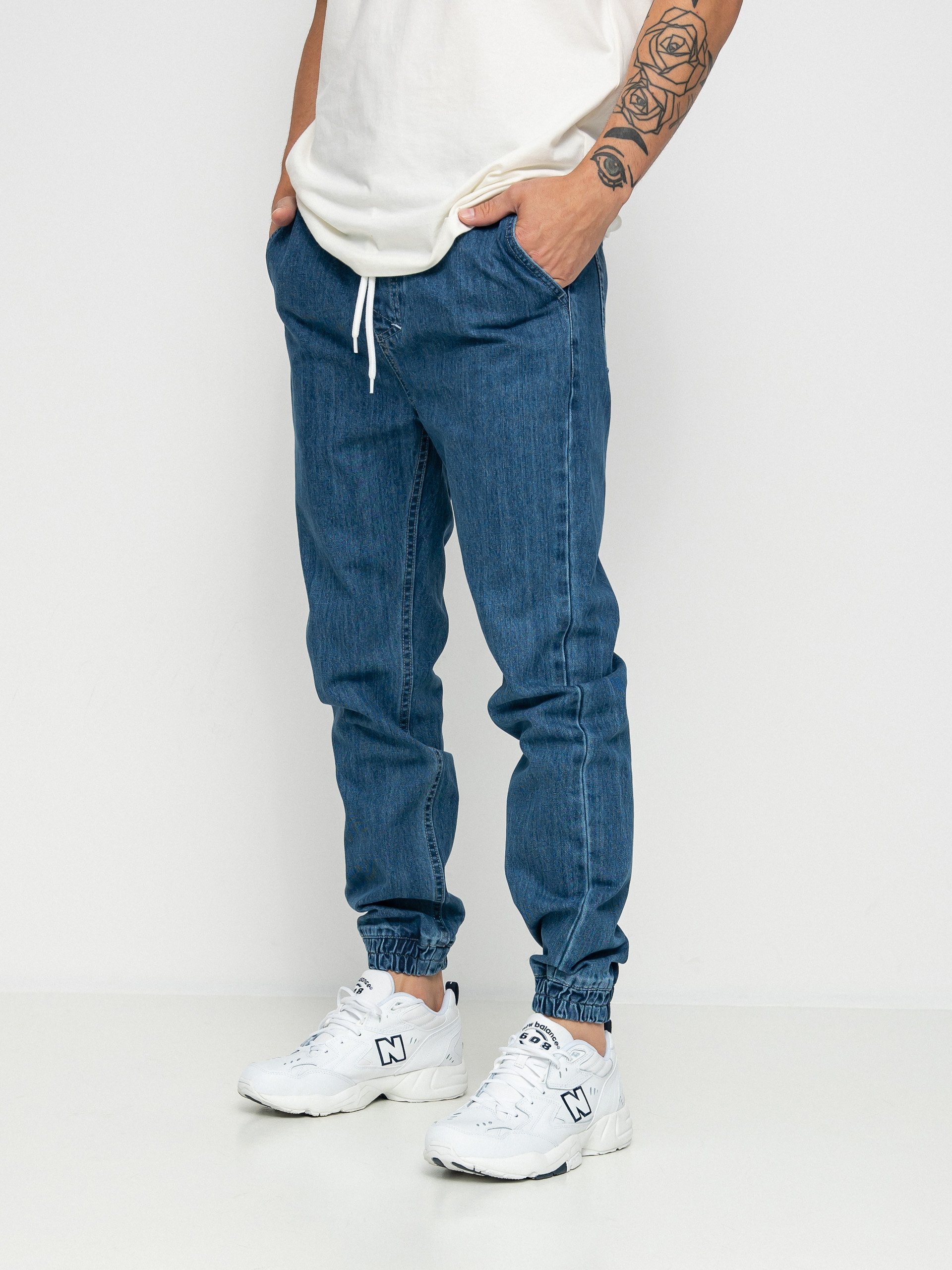 Nohavice MassDnm Signature 2.0 Joggers Jeans Sneaker Fit (blue)