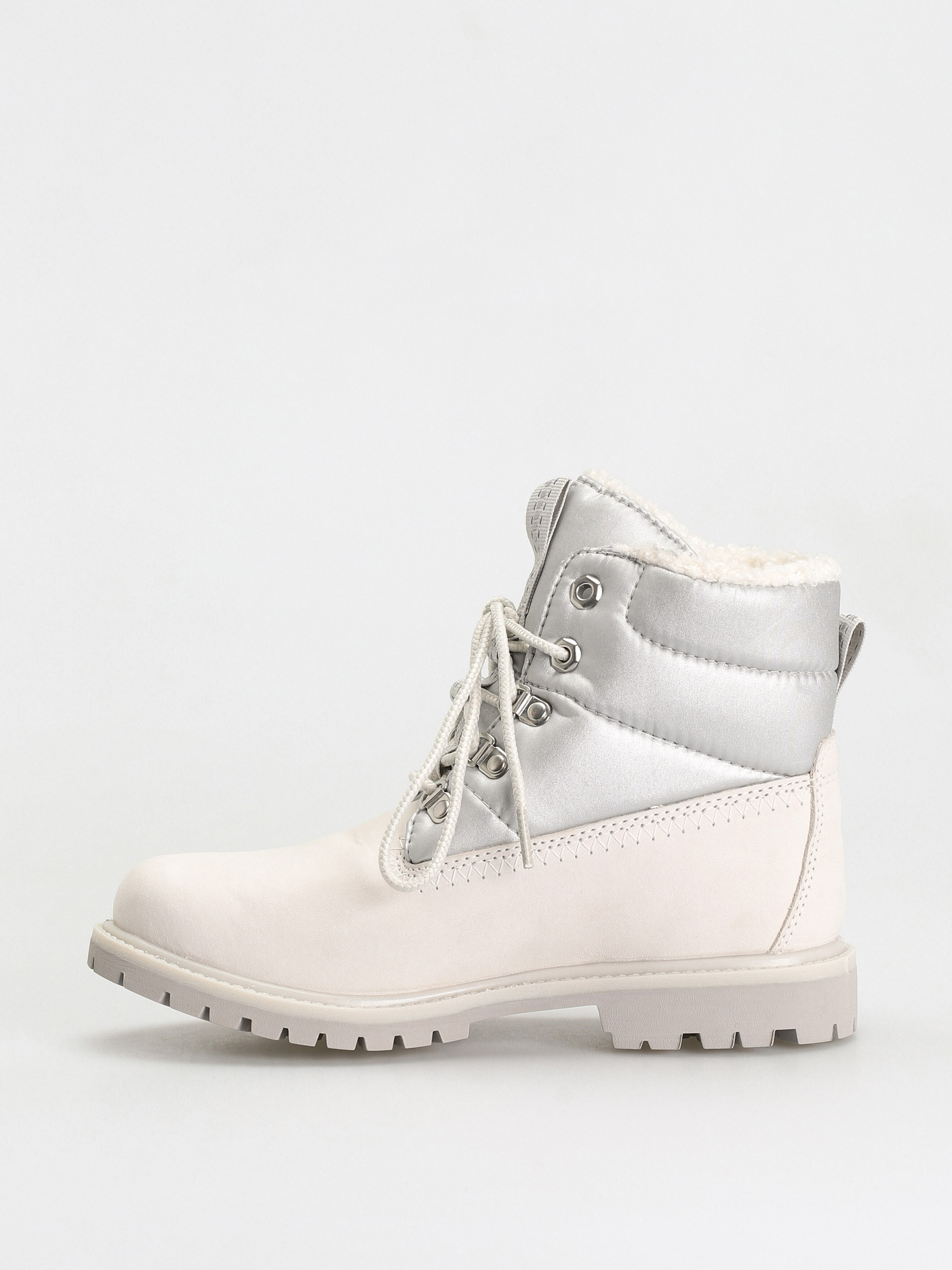 Topánky Timberland 6 Prem Puffer Bt Wp Wmn (white nubuck/silver)