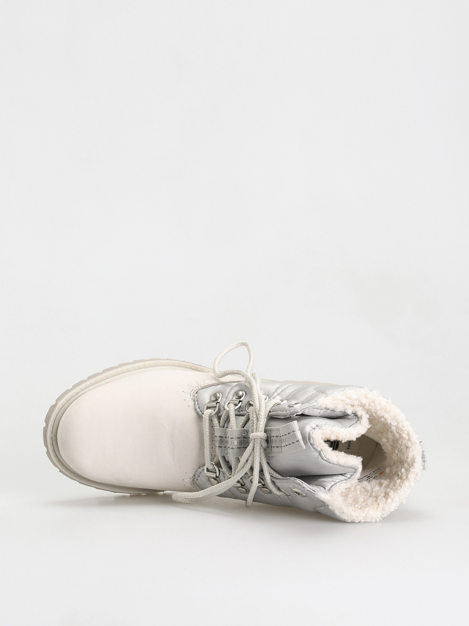 Topánky Timberland 6 Prem Puffer Bt Wp Wmn (white nubuck/silver)