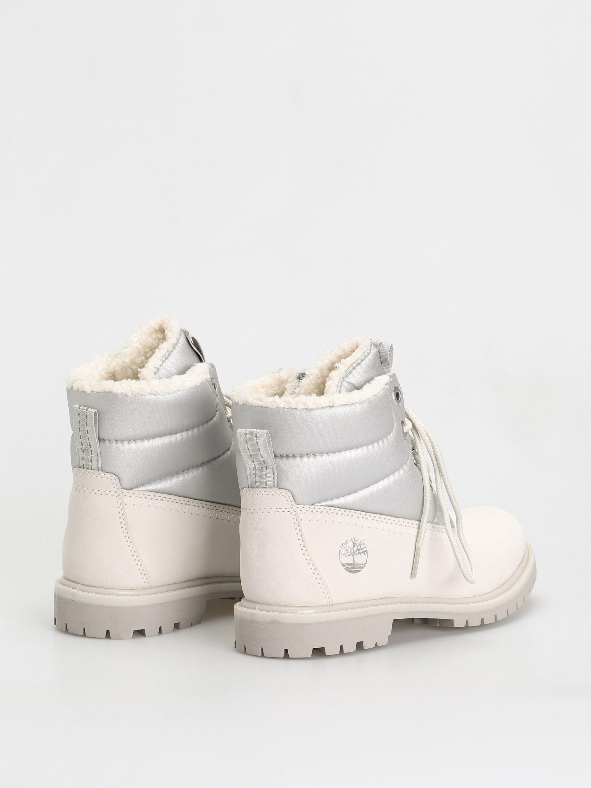 Topánky Timberland 6 Prem Puffer Bt Wp Wmn (white nubuck/silver)