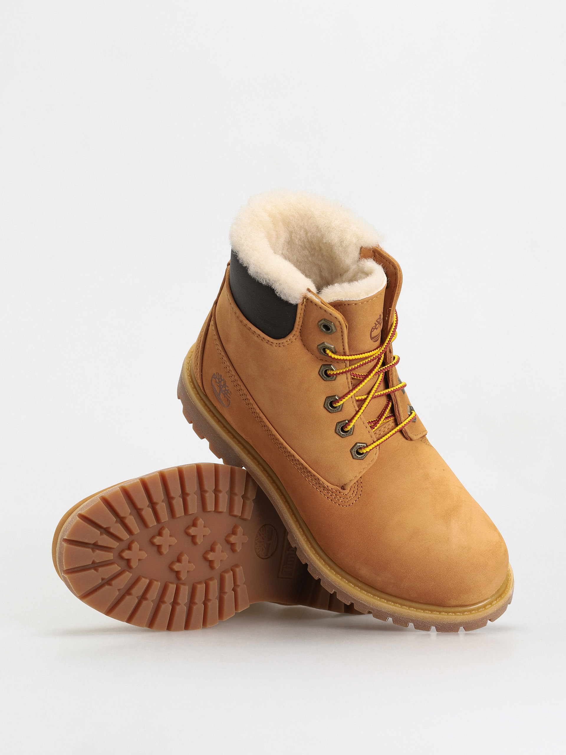 Topánky Timberland 6In Premium Shearling Wmn (wheat nubuck)