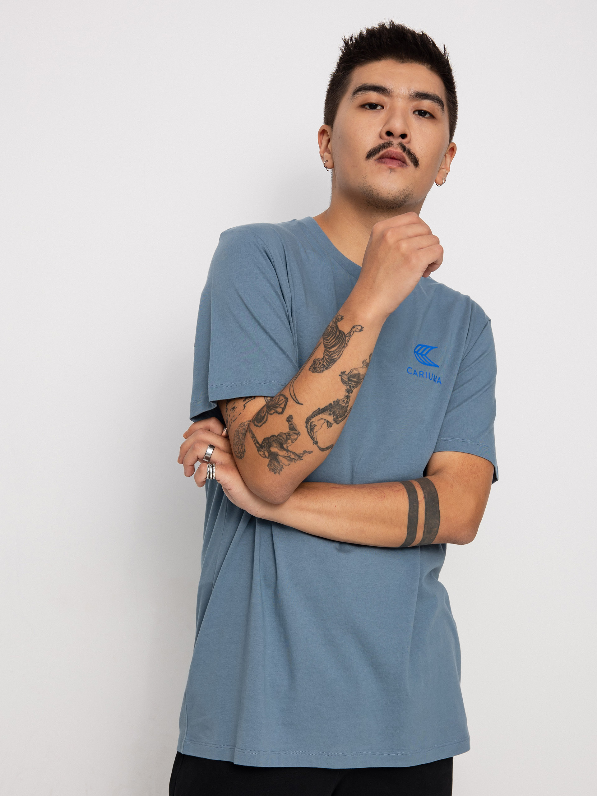 Tričko Cariuma Skate with your Heart (mirage blue)