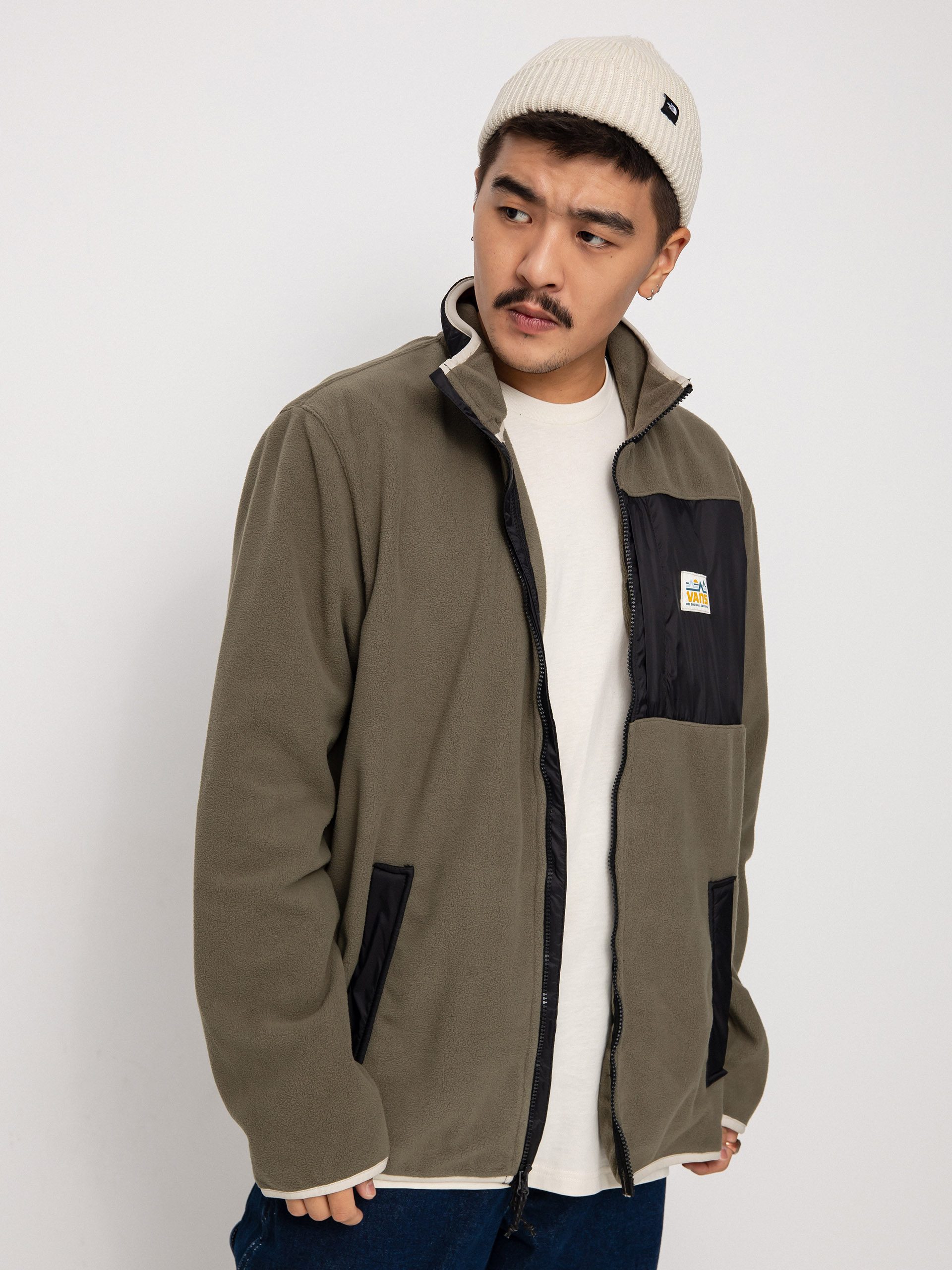 Pánsky Flisová mikina Vans Mt Full Zip (grape leaf/black)