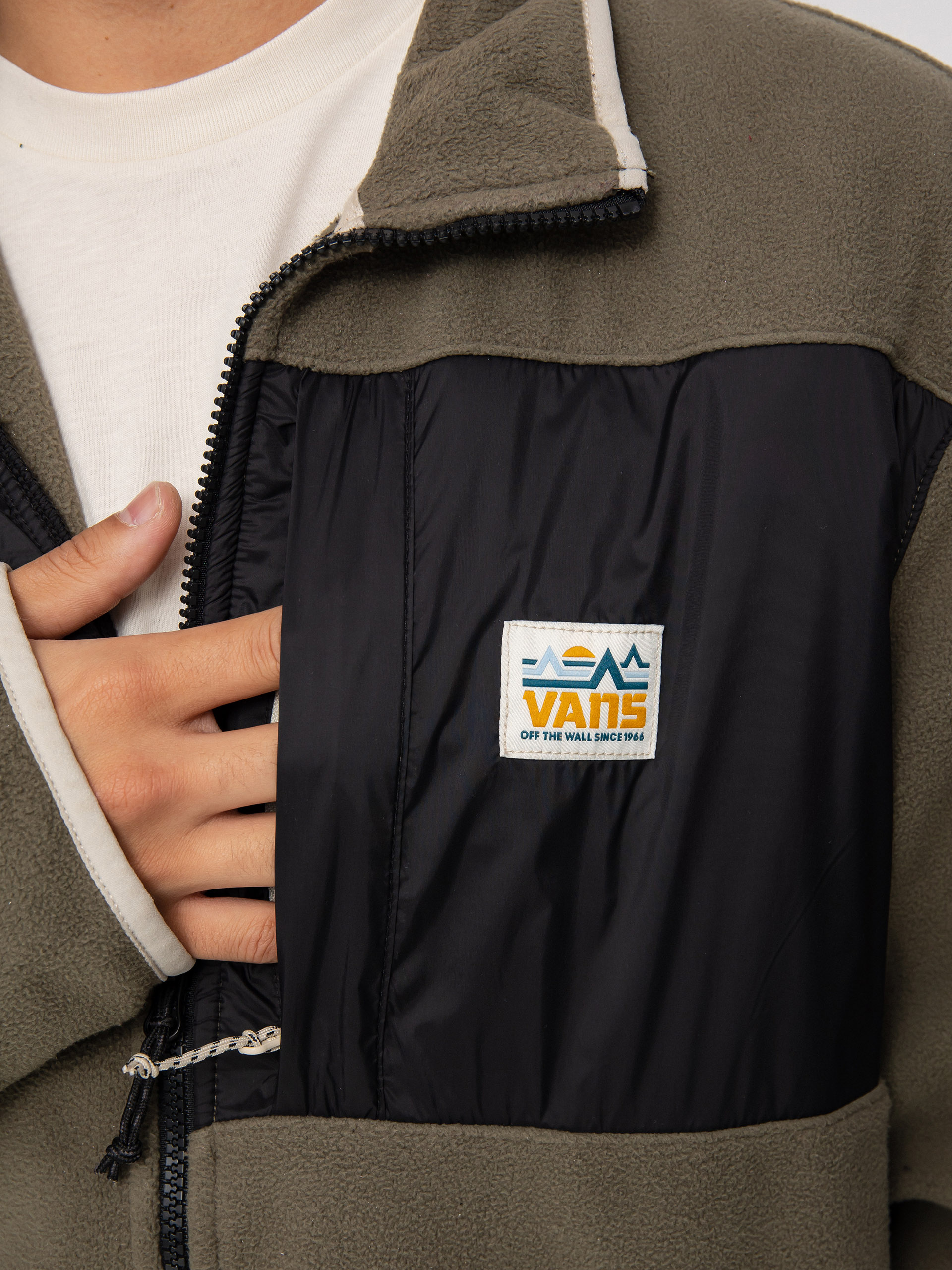 Pánsky Flisová mikina Vans Mt Full Zip (grape leaf/black)