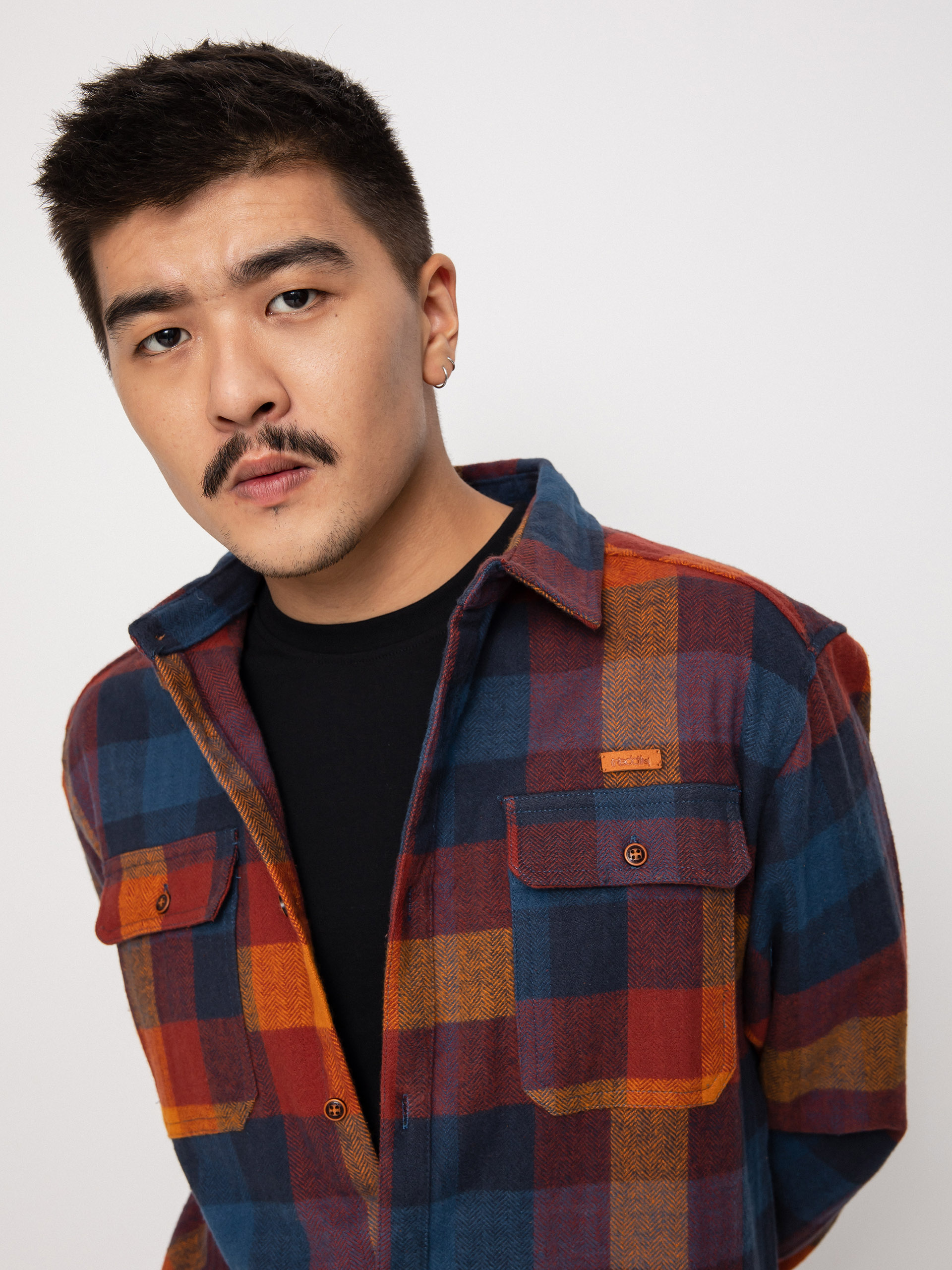 Košeľa Iriedaily Lumber Fella (dark rum)