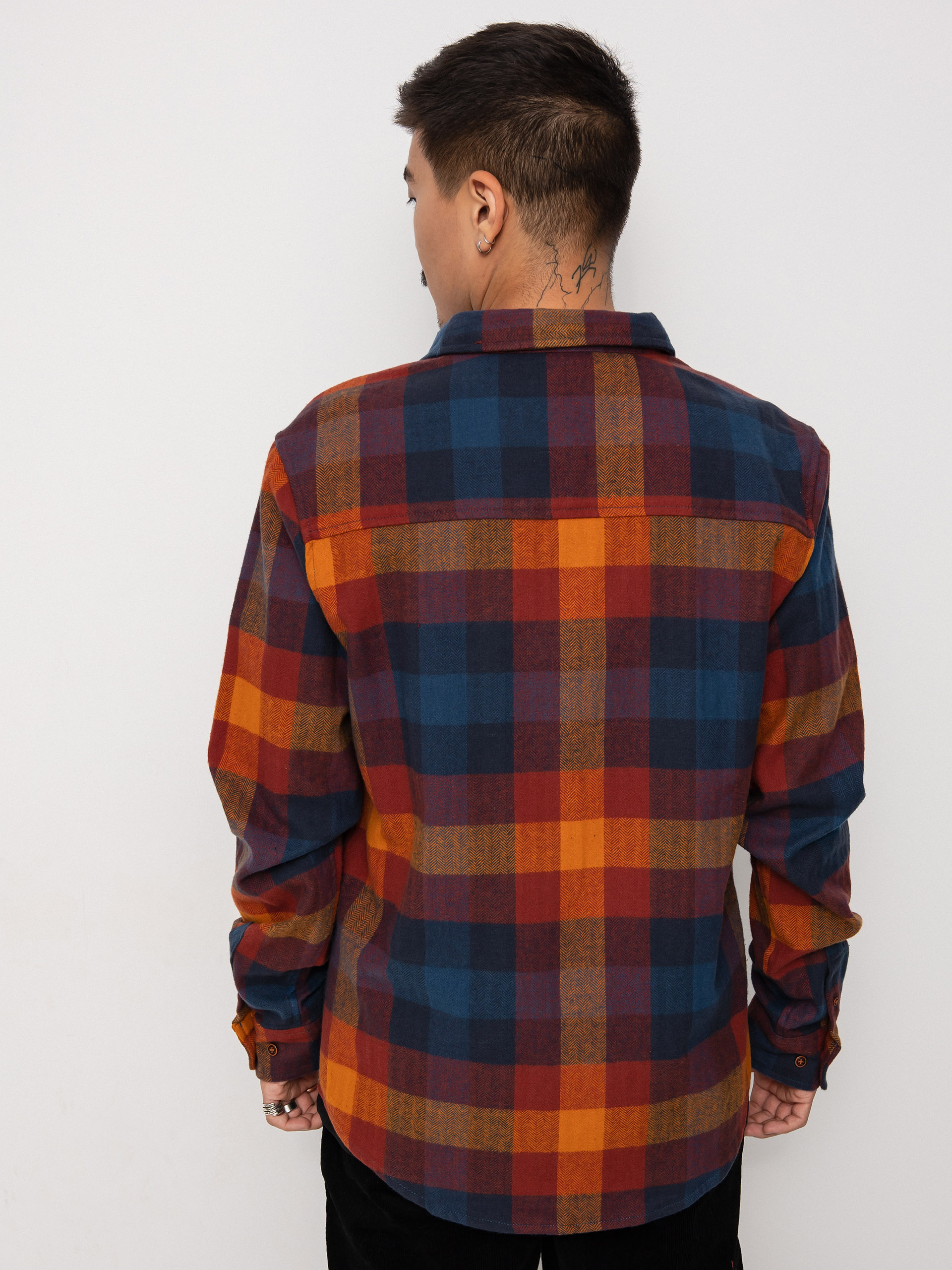 Košeľa Iriedaily Lumber Fella (dark rum)