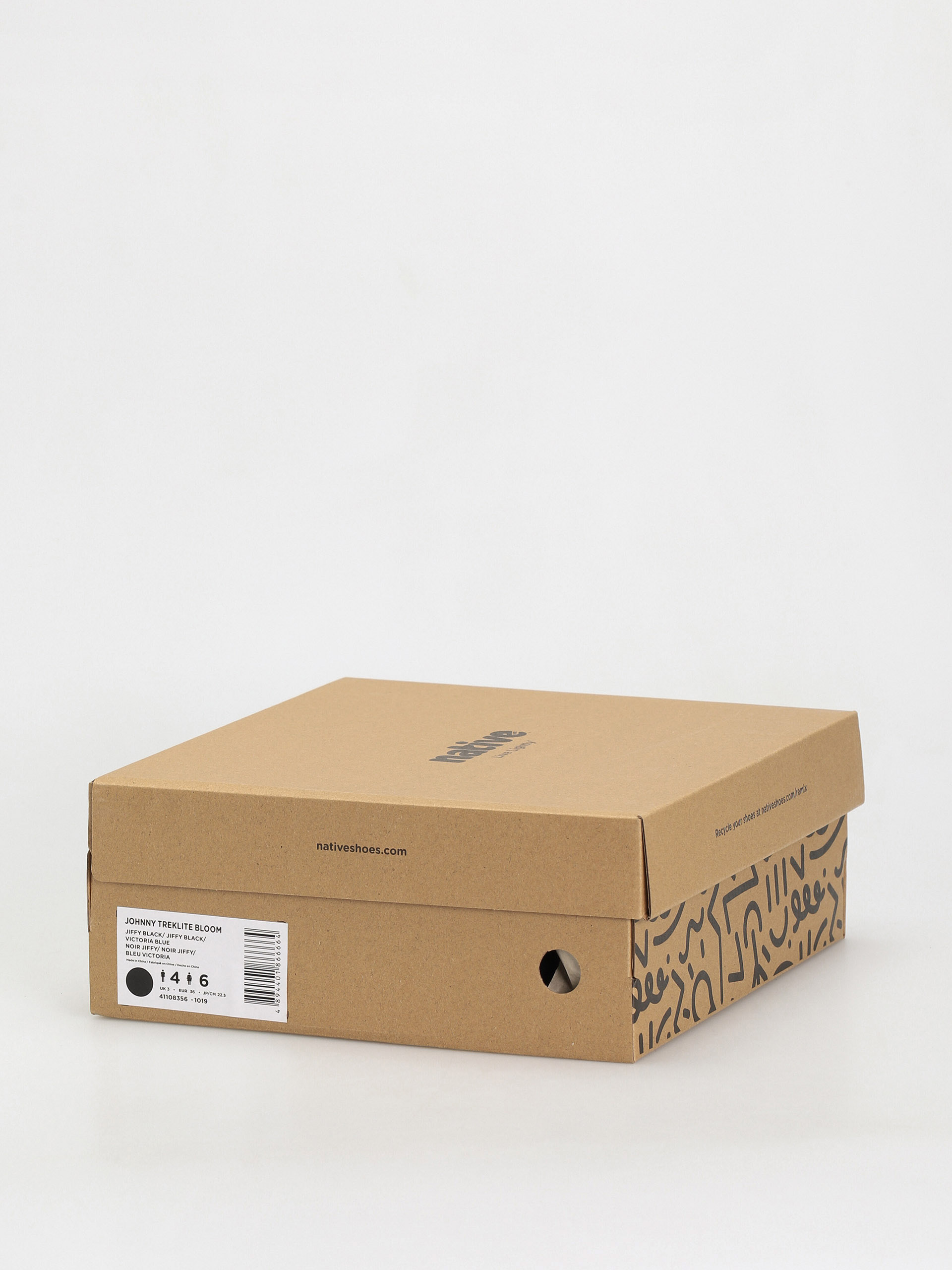 Zimné topánky Native Johnny Treklite (jiffy black/jiffy black/victoria blue)