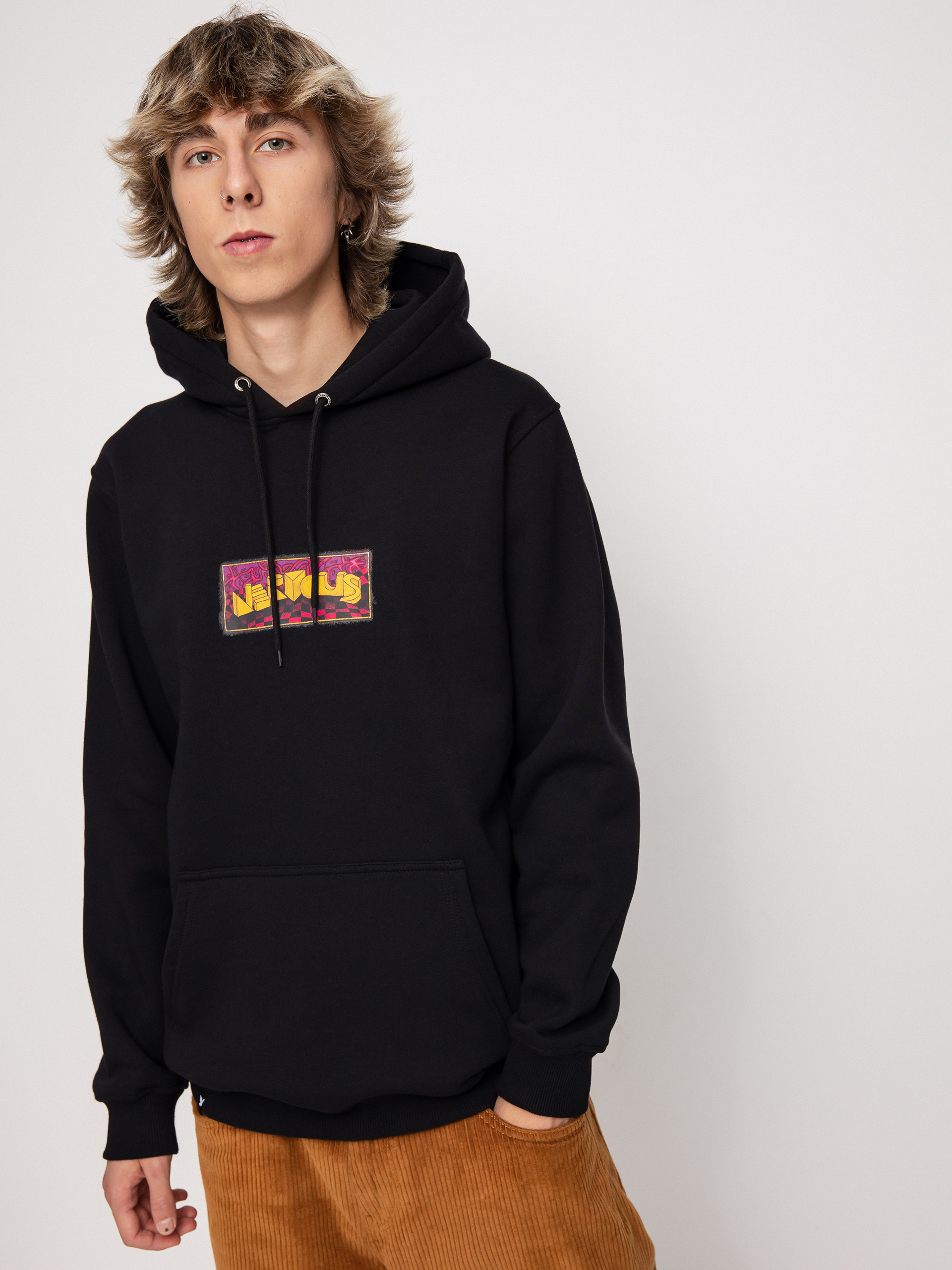 Mikina Nervous Damn Game HD (black)