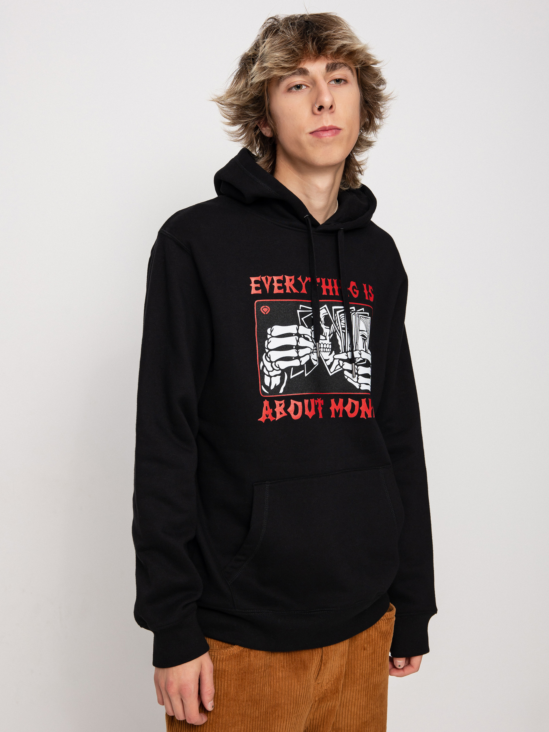 Mikina s kapucňou Circa Money HD (black)