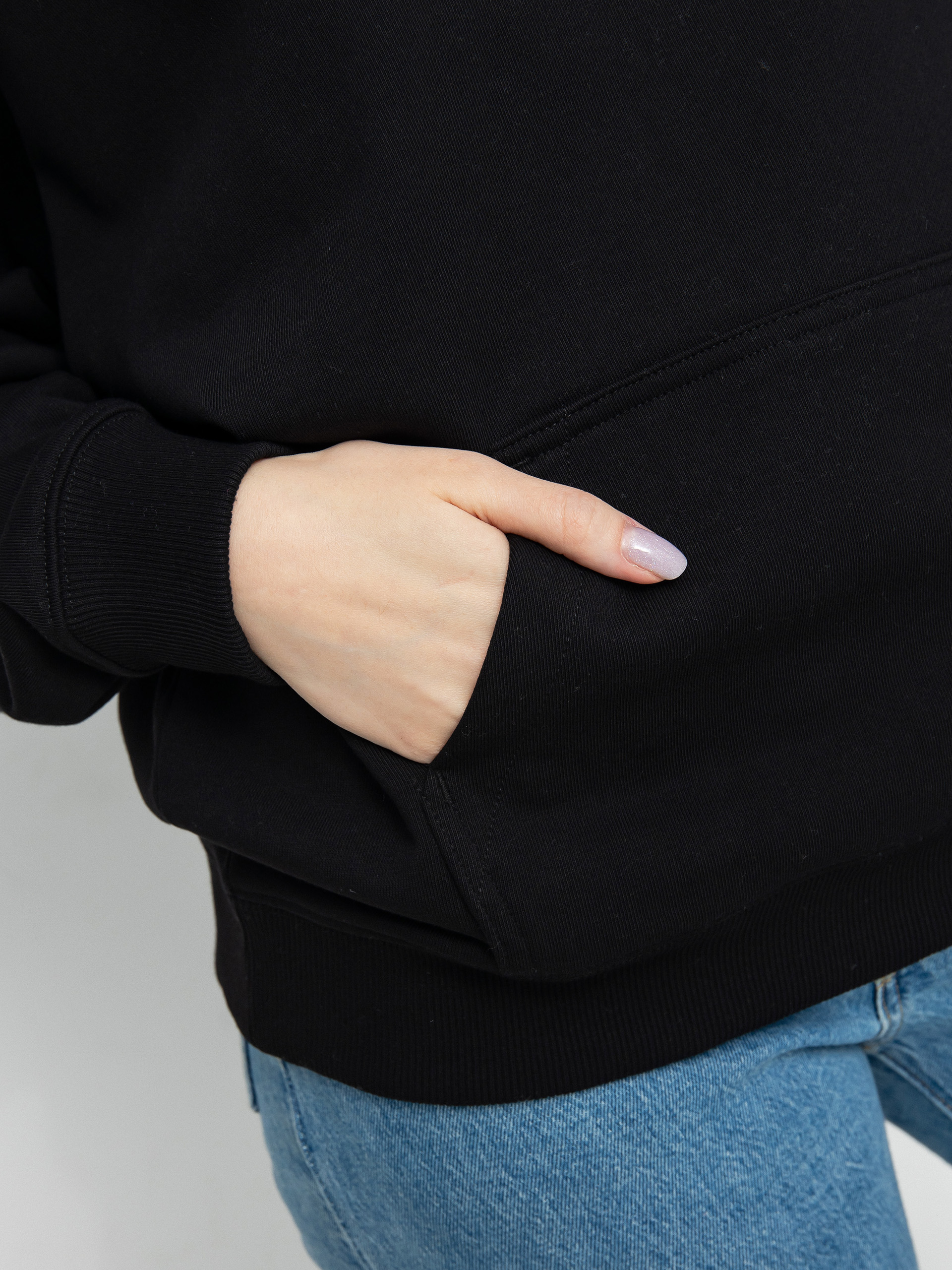 Mikina s kapucňou Vans Flying V Uniw Ft Ls HD Wmn (flying v black)