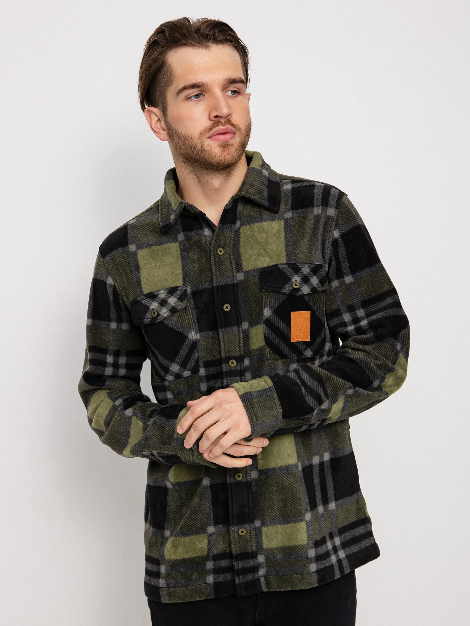 Košeľa Etnies Woodsman HD (military)