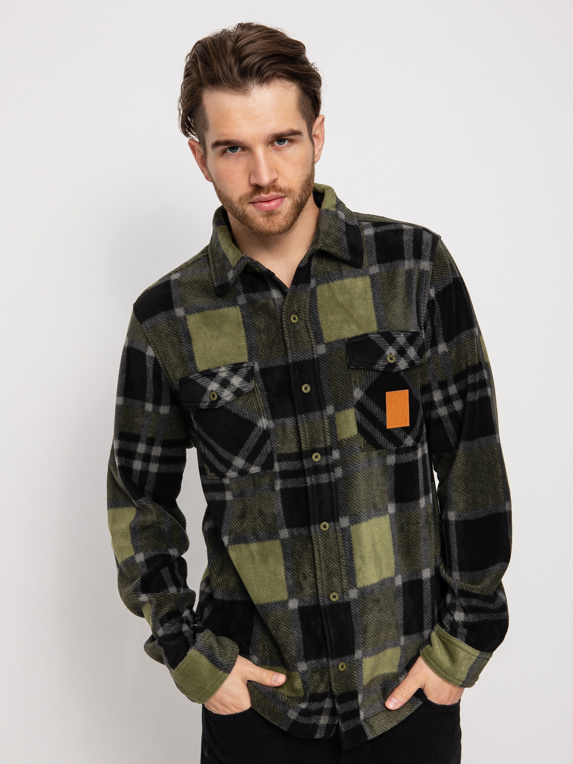 Košeľa Etnies Woodsman HD (military)