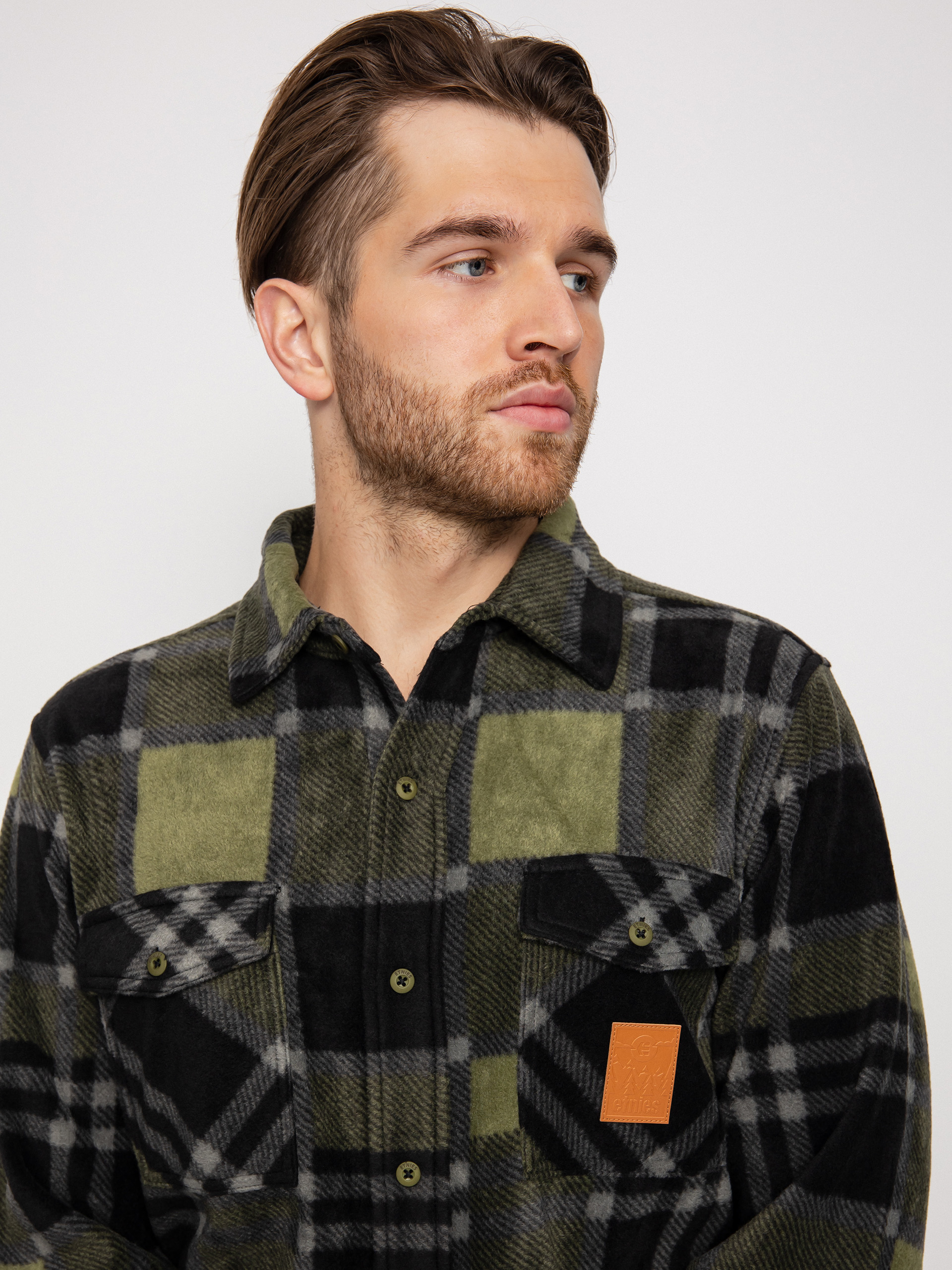 Košeľa Etnies Woodsman HD (military)