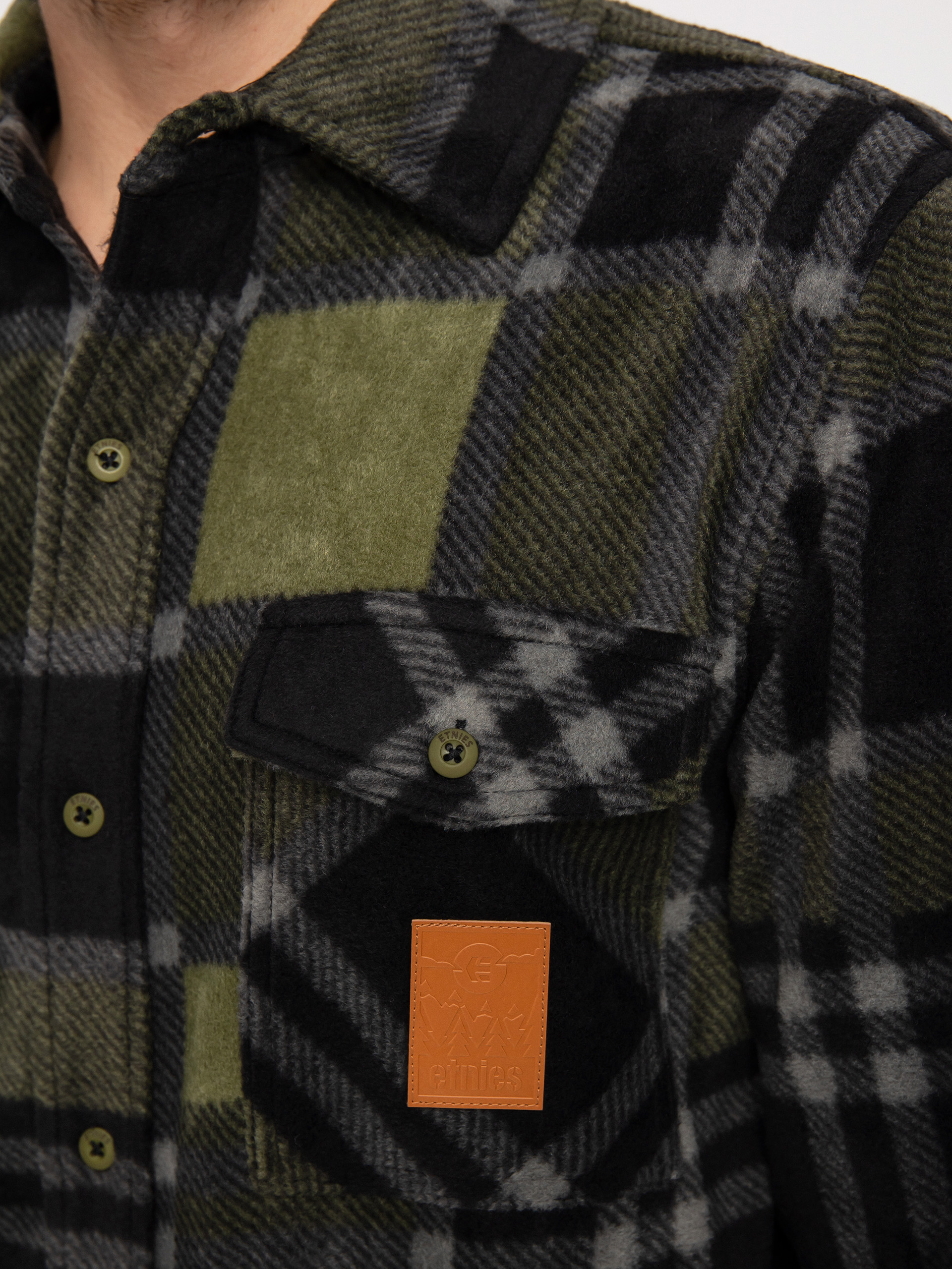 Košeľa Etnies Woodsman HD (military)