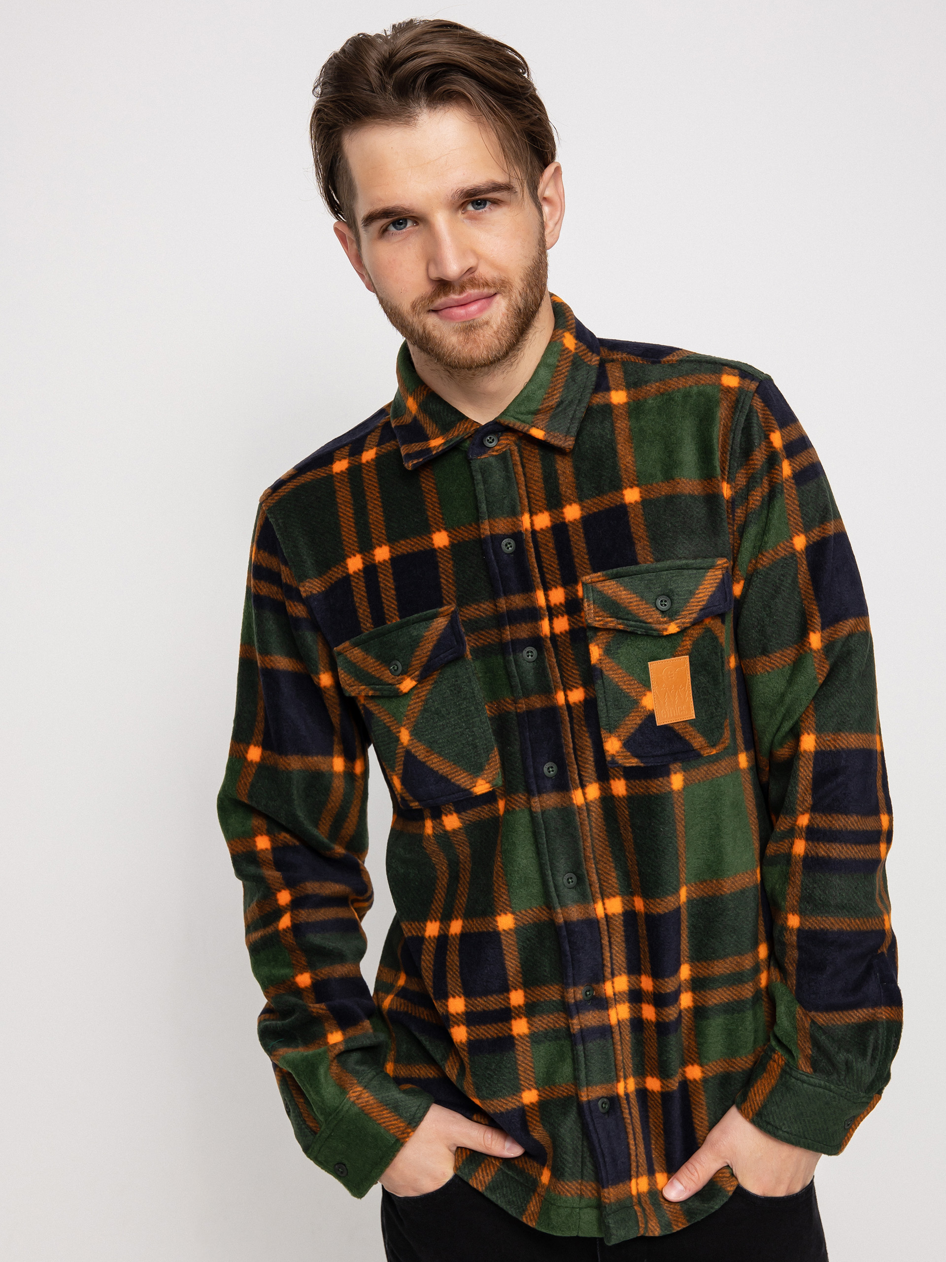 Košeľa Etnies Woodsman HD (forrest)