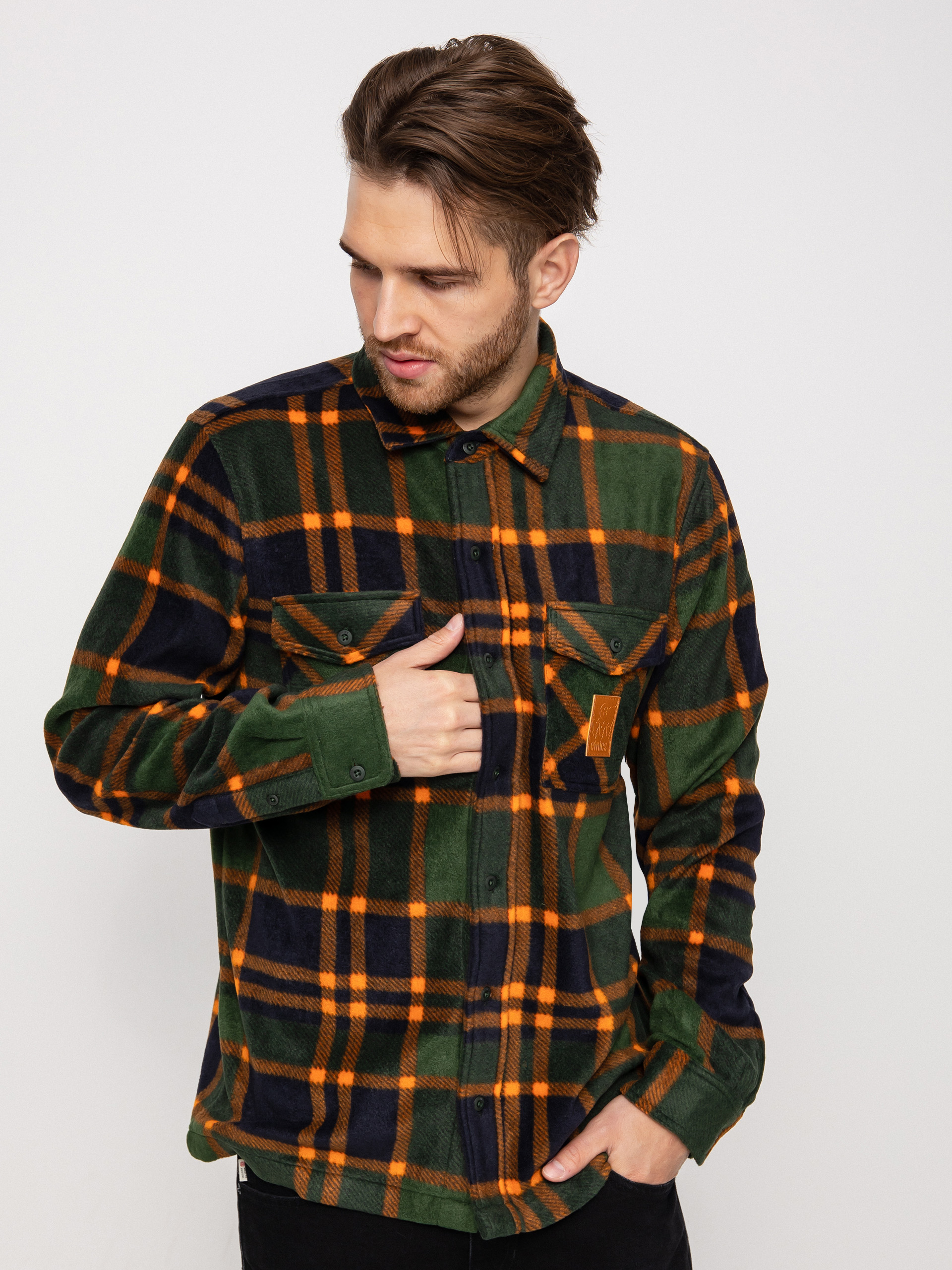 Košeľa Etnies Woodsman HD (forrest)