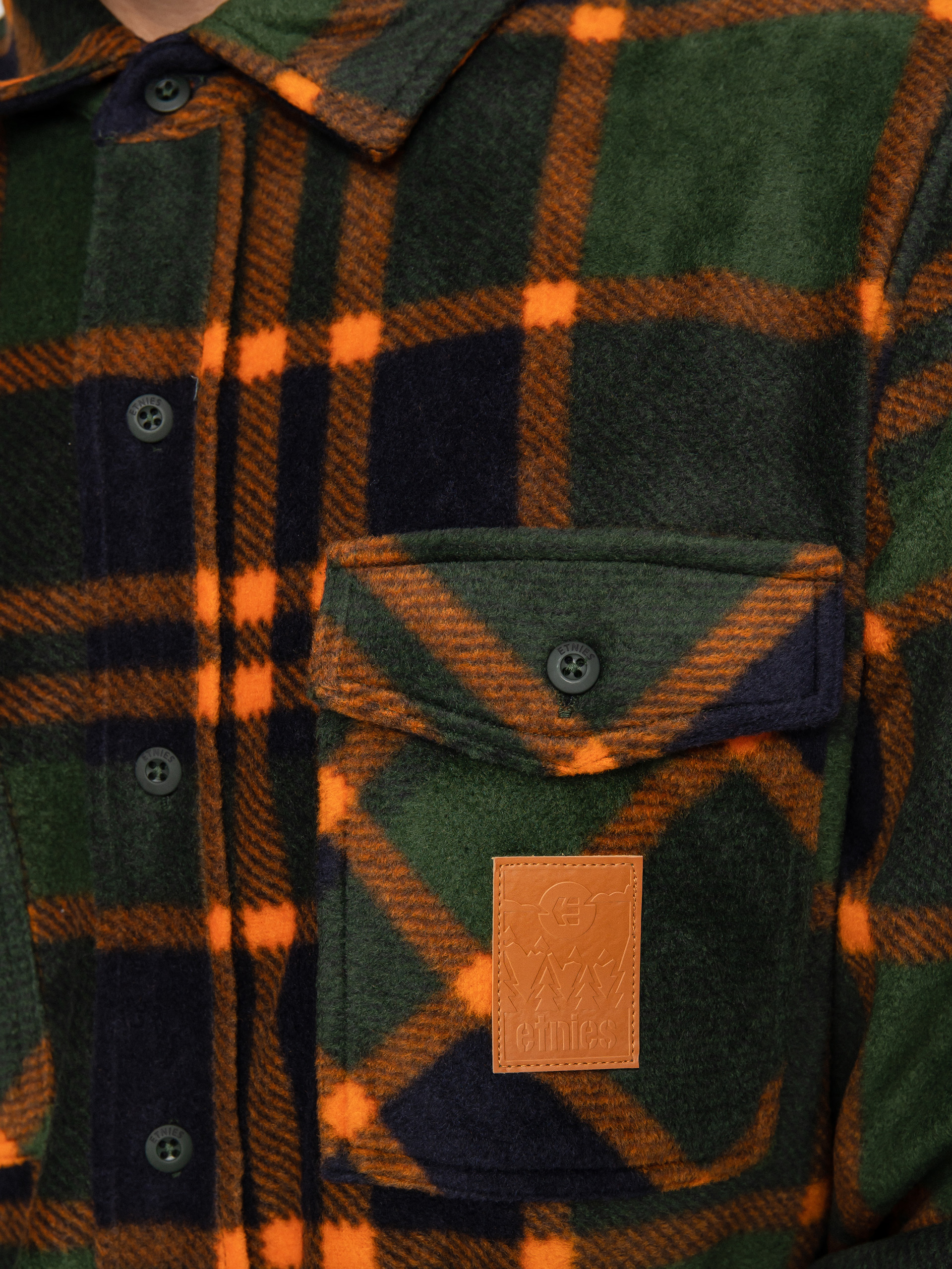 Košeľa Etnies Woodsman HD (forrest)