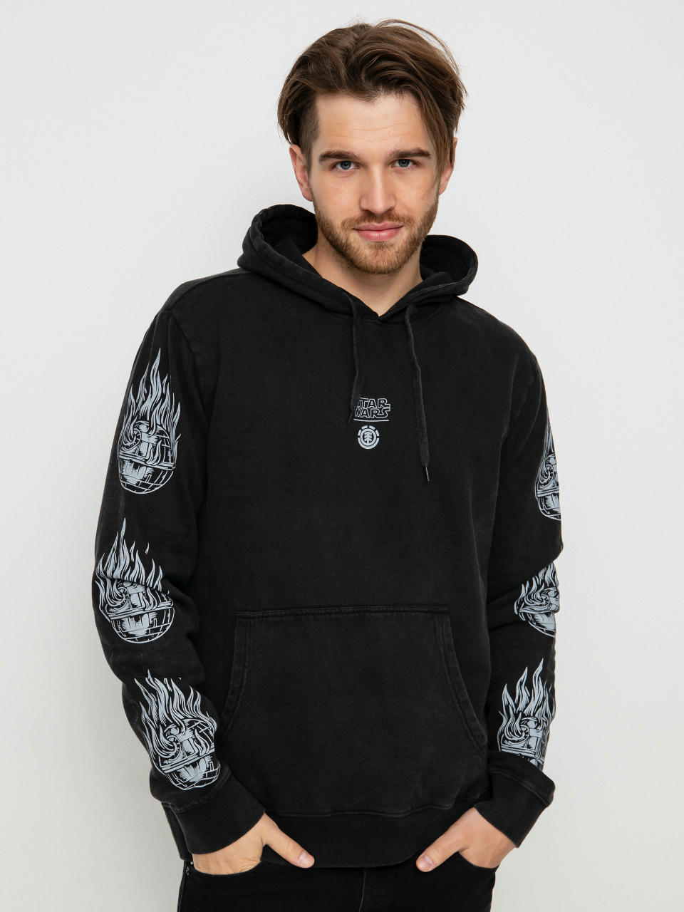 Mikina Element Deathstar (washed black)