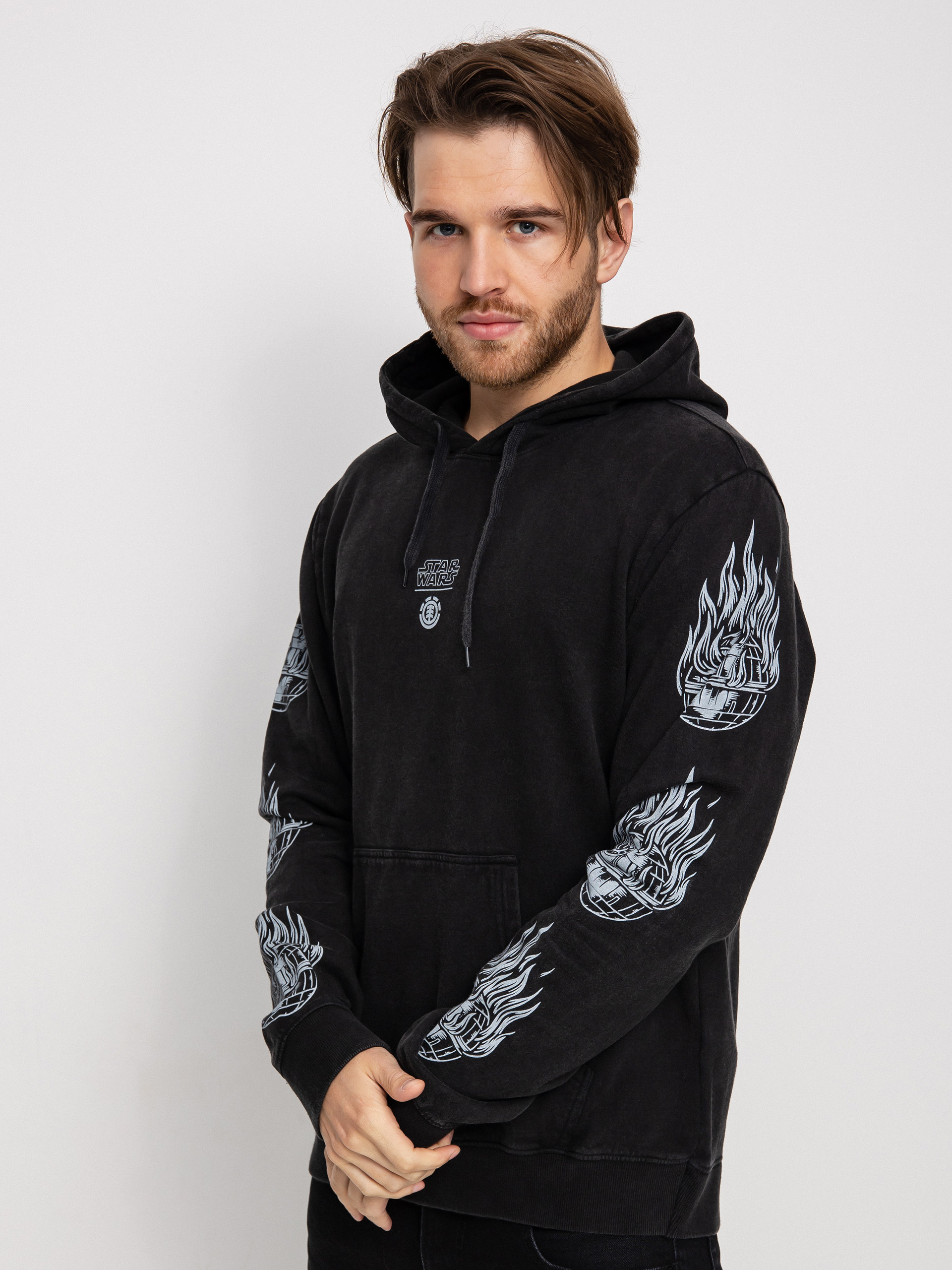 Mikina Element Deathstar (washed black)