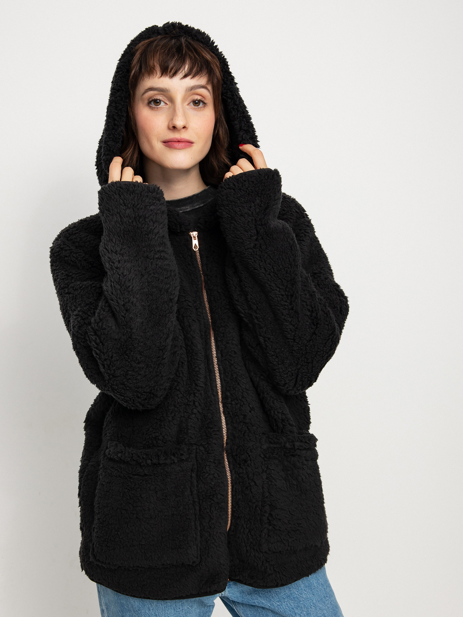 Mikina Volcom Lil Phuz Up Wmn (black)