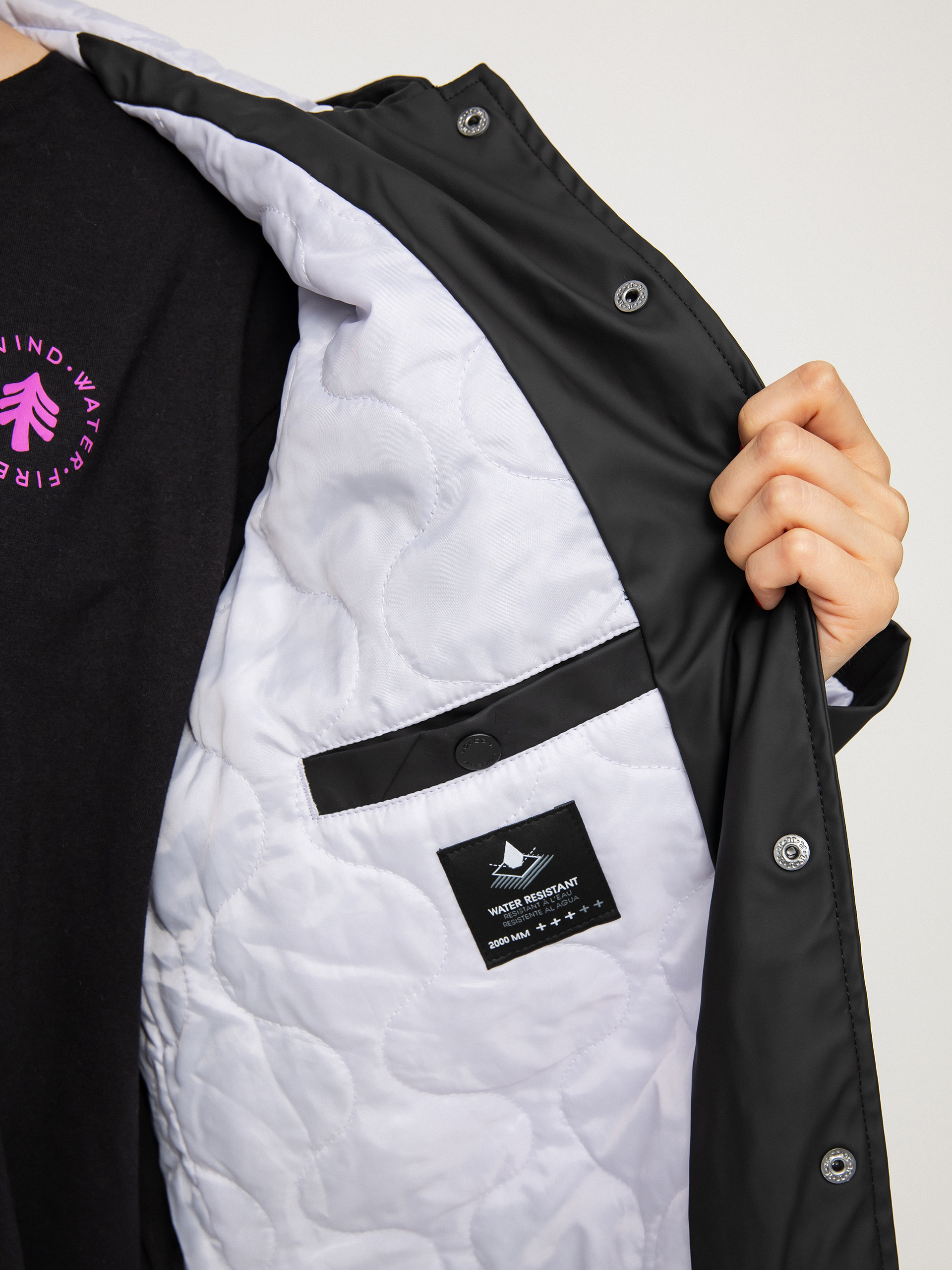 Bunda Volcom Rain Dead Wmn (black)