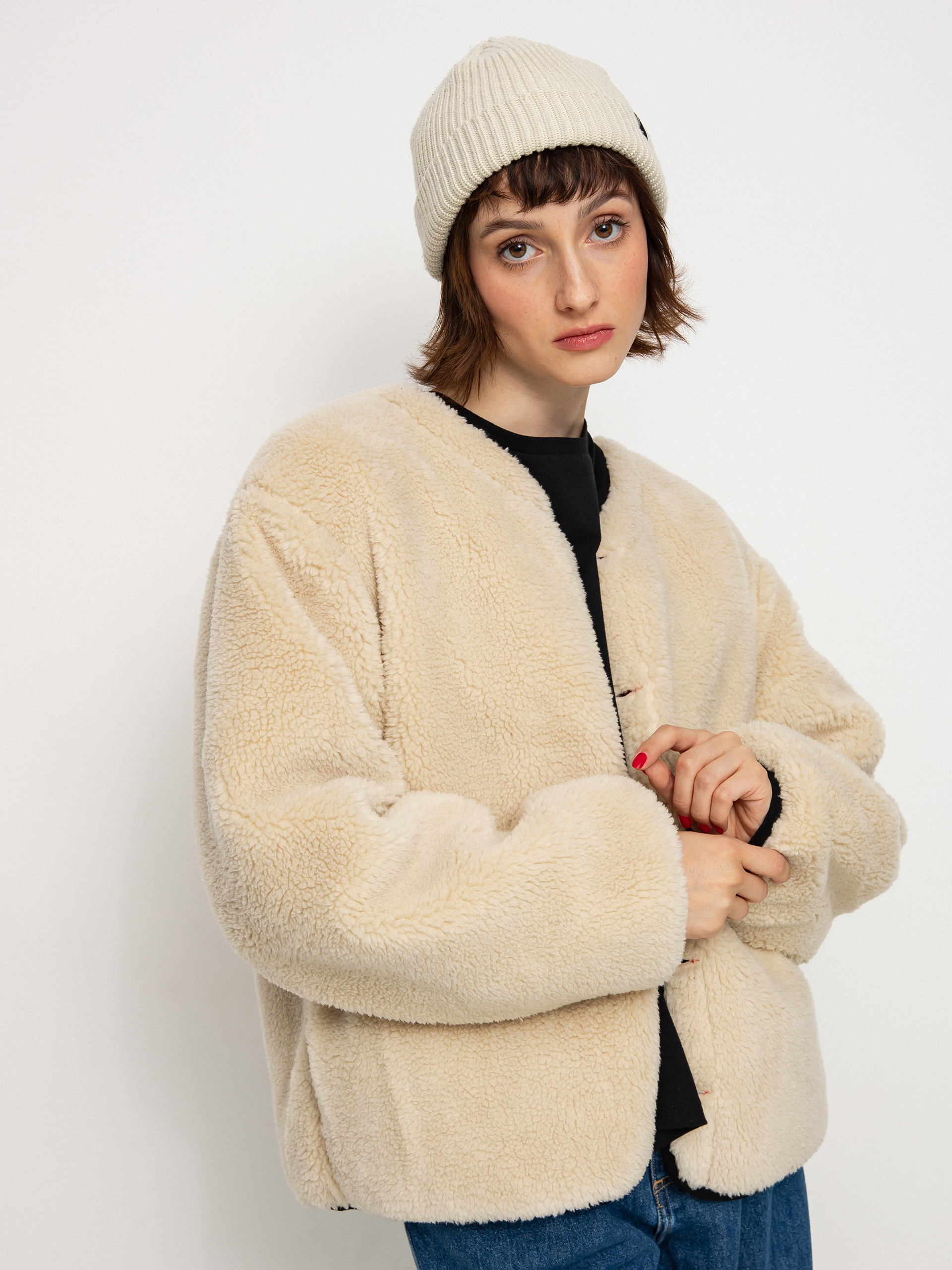 Bunda Brixton Sherpa Reversible Padded Wmn (mars red praire floral)