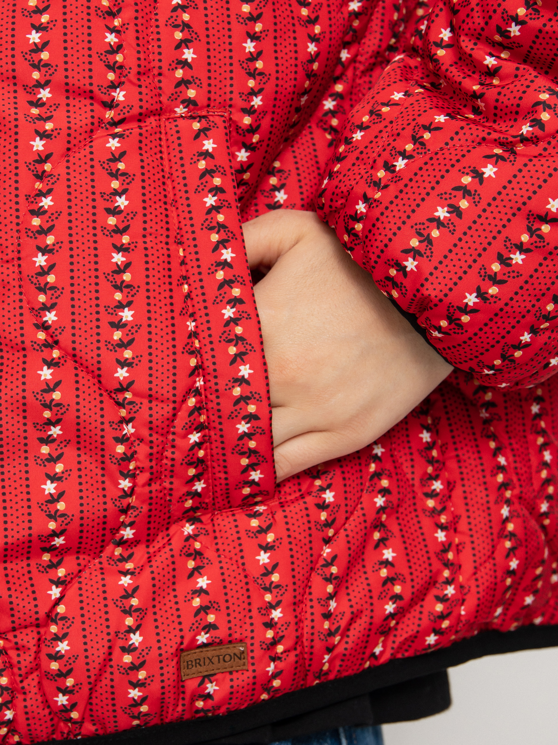 Bunda Brixton Sherpa Reversible Padded Wmn (mars red praire floral)