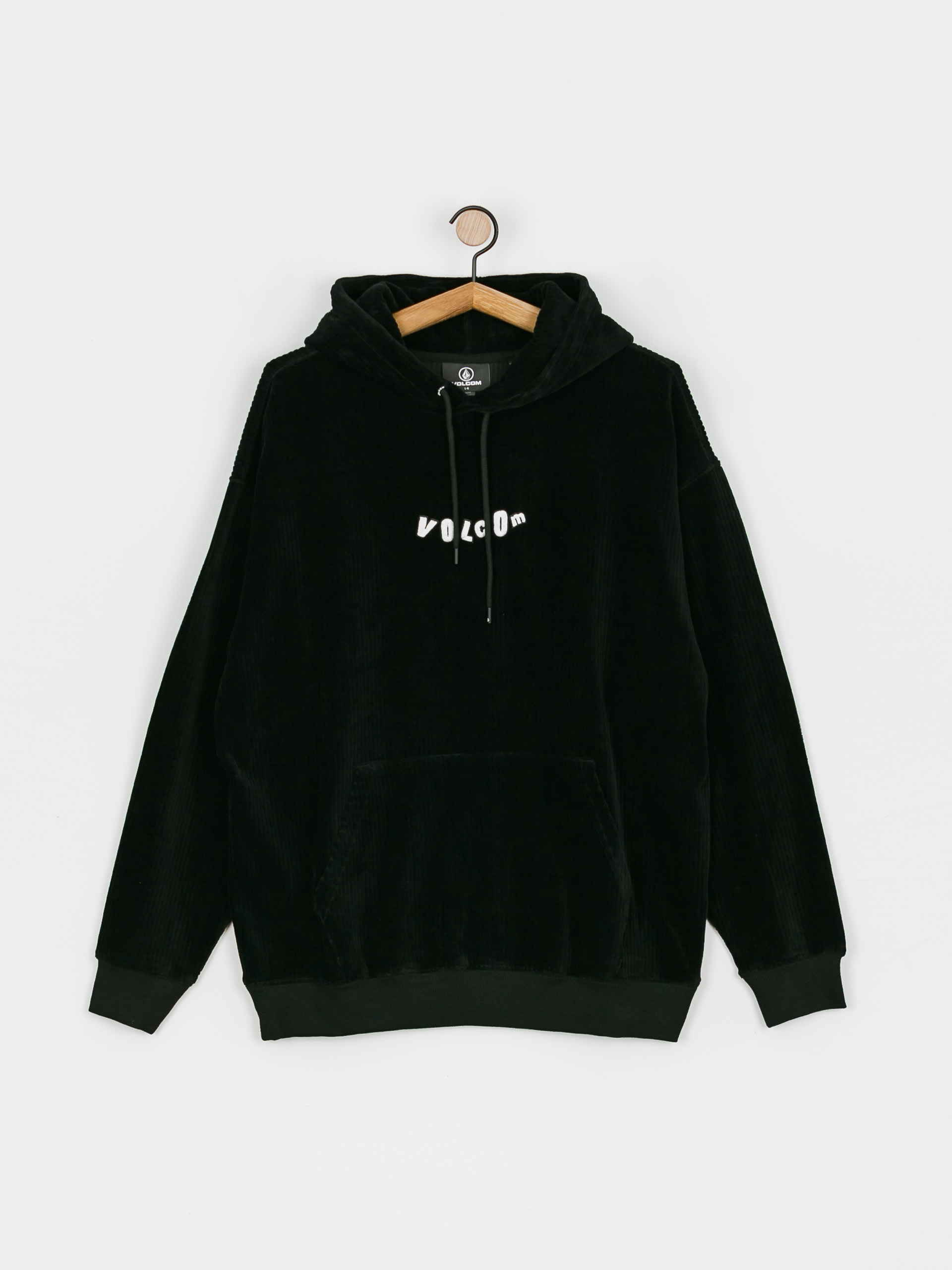 Mikina s kapucňou Volcom New Eden HD (black)