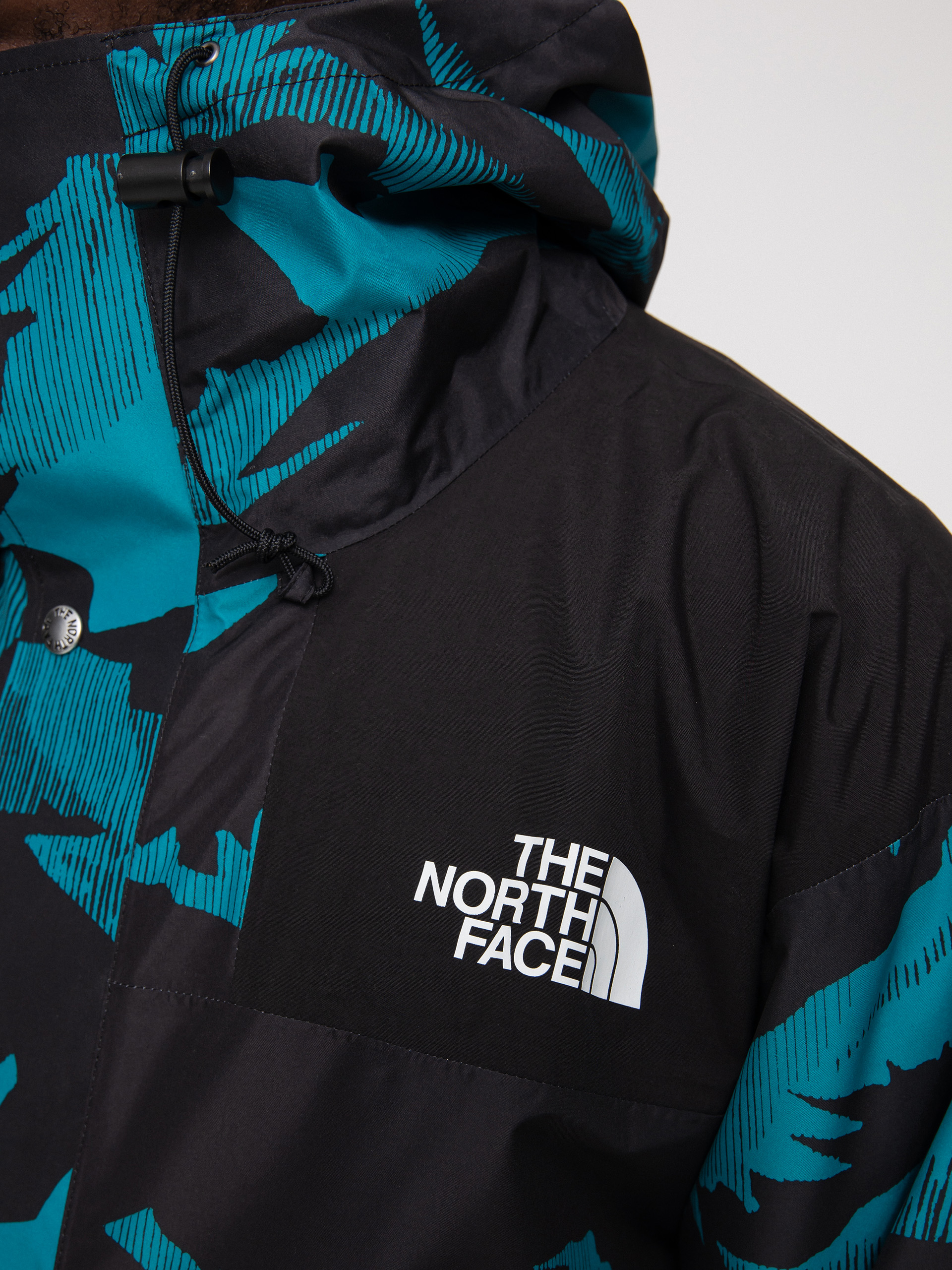Bunda The North Face Printed 86 Retro Mountain (harbor blue mountain peak print)