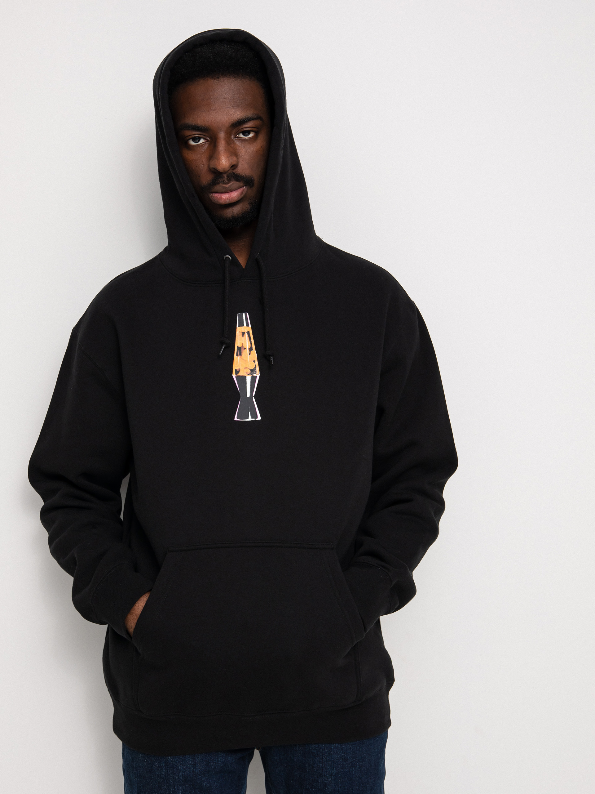 Mikina s kapucňou HUF Basement Beanbag HD (black)