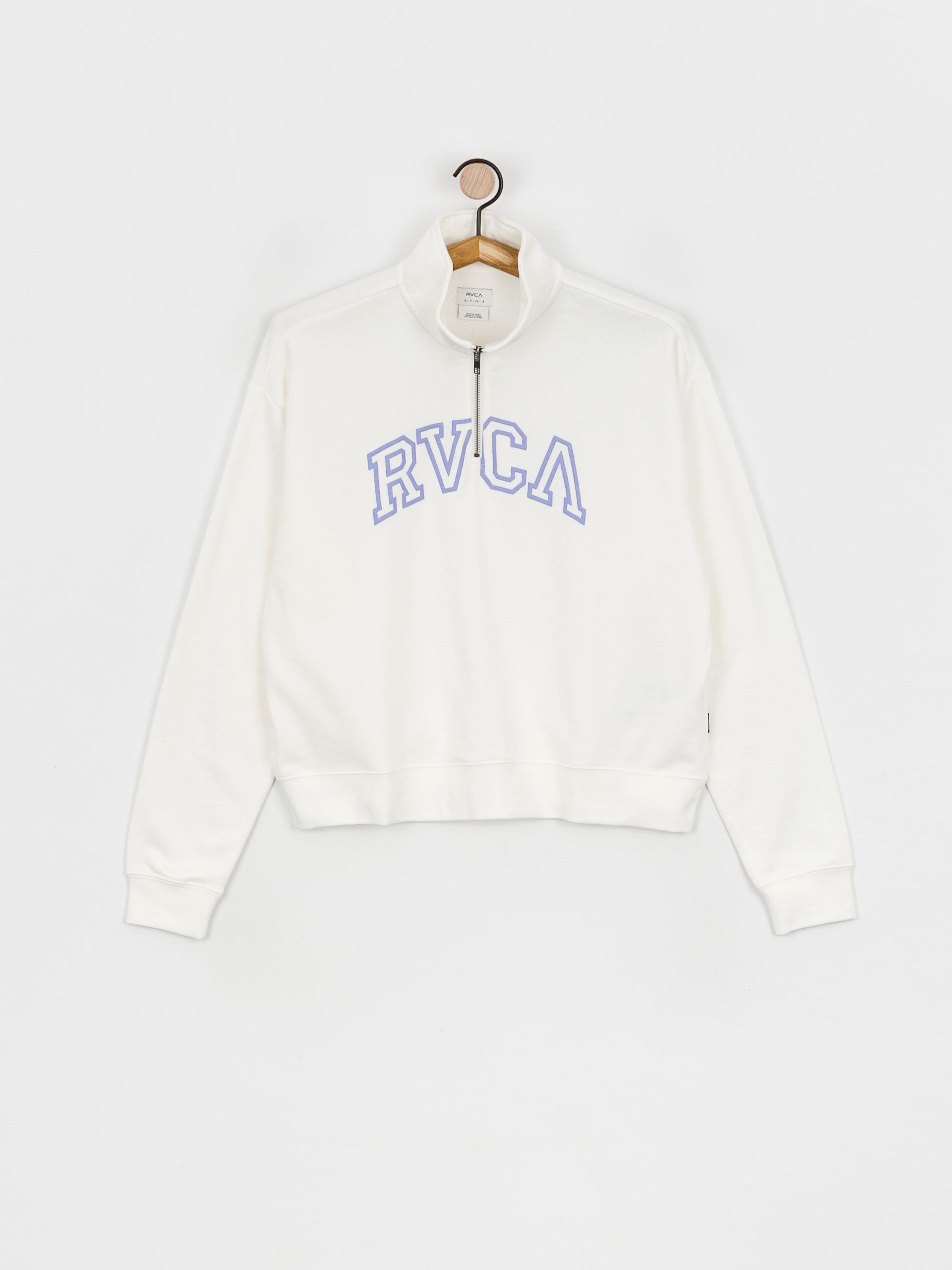Mikina s kapucňou RVCA Arched HD Wmn (vintage white)