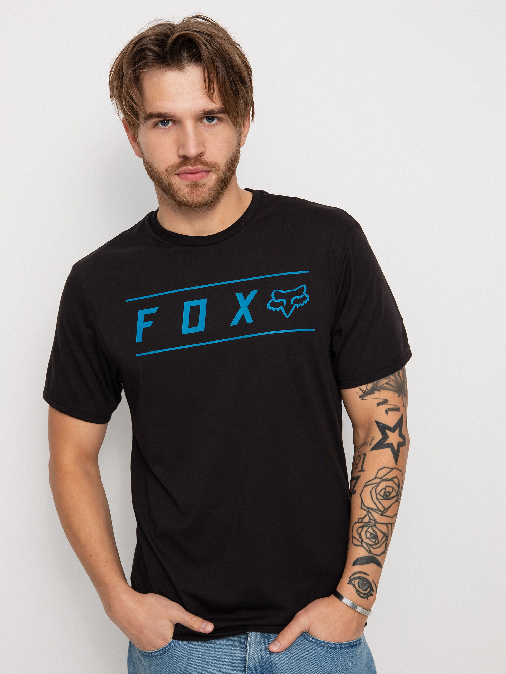 Tričko Fox Pinnacle Tech (blk/blu)