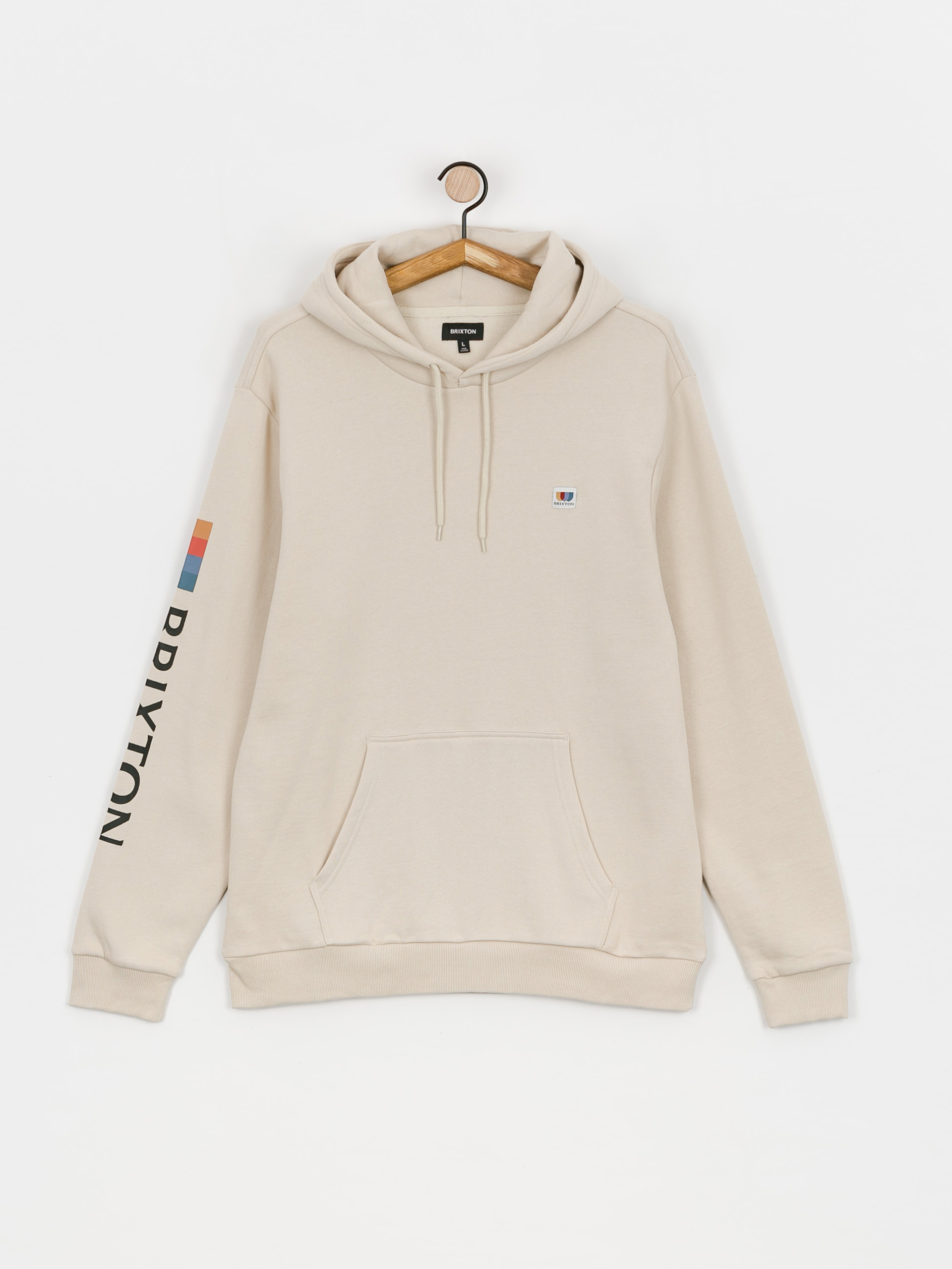 Mikina s kapucňou Brixton Alton HD (beige)