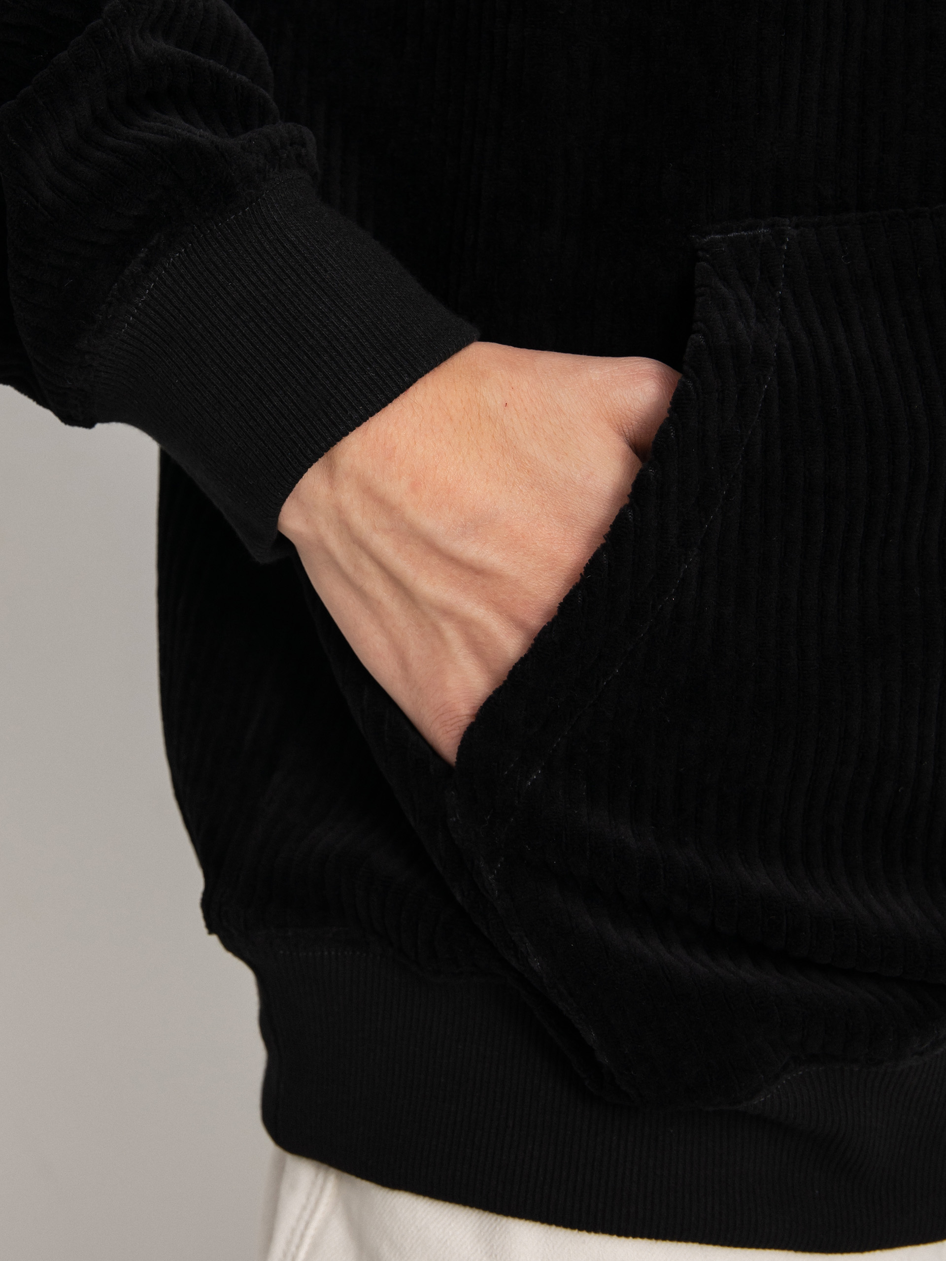 Mikina s kapucňou Volcom New Eden HD (black)