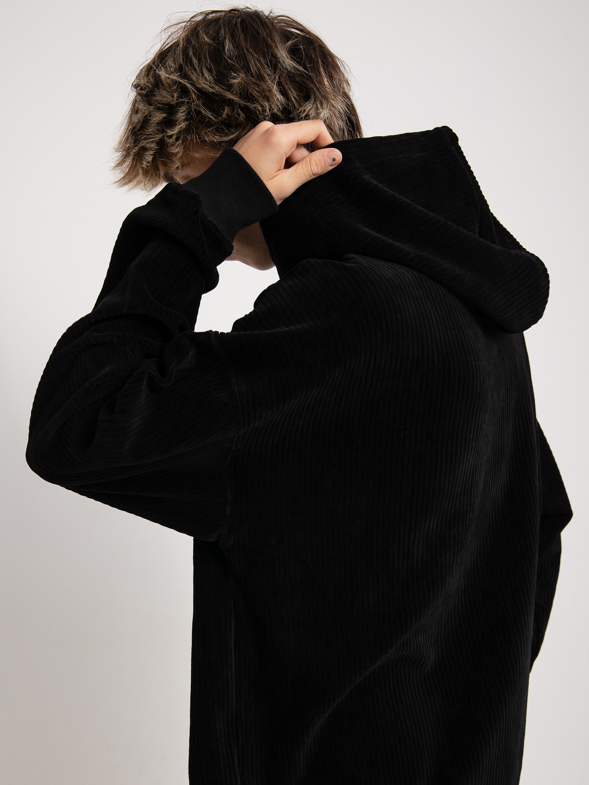 Mikina s kapucňou Volcom New Eden HD (black)