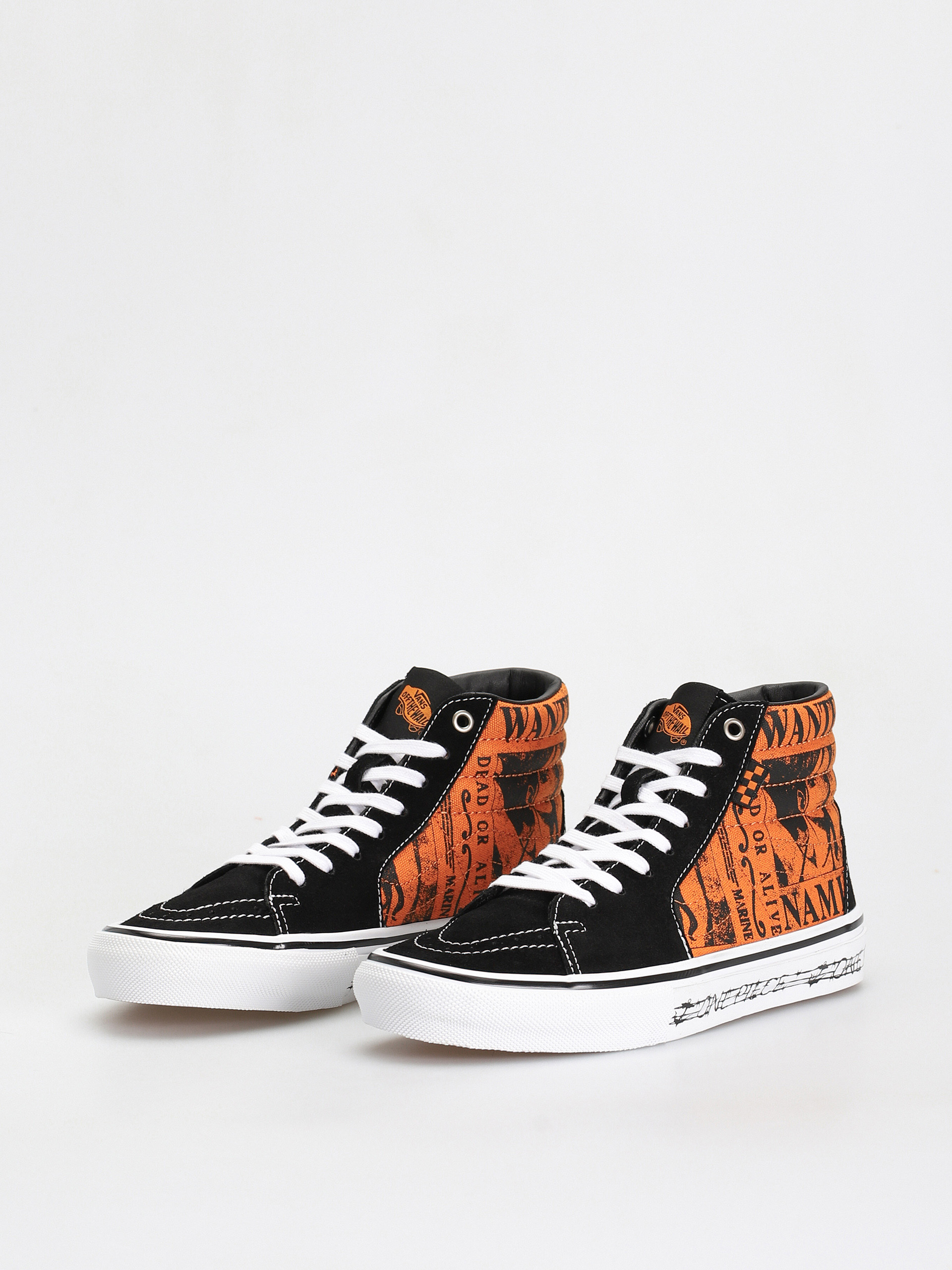 Topánky Vans X One Piece Skate Sk8 Hi (wanted nami orange)