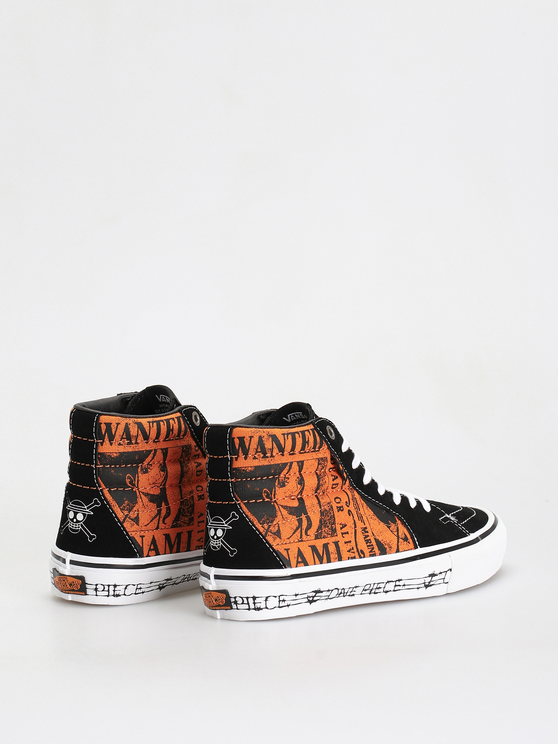 Topánky Vans X One Piece Skate Sk8 Hi (wanted nami orange)