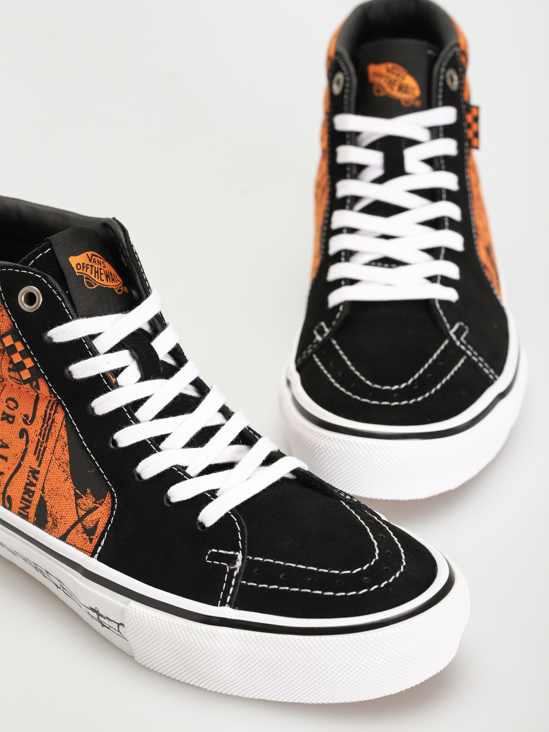 Topánky Vans X One Piece Skate Sk8 Hi (wanted nami orange)